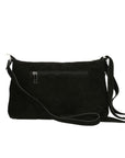 Embera Elite Borsa a tracolla donna Vera pelle scamosciata 8650-NERO Chiara Ferretti