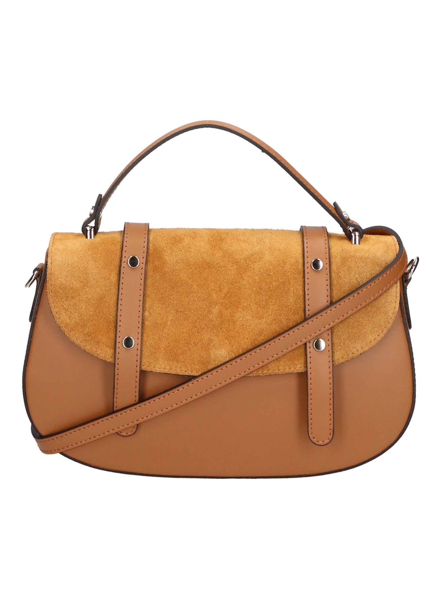 Genziana Borsa a mano da donna Vera pelle 05993-L125 CUOIO+06 CUOIO Chiara Ferretti