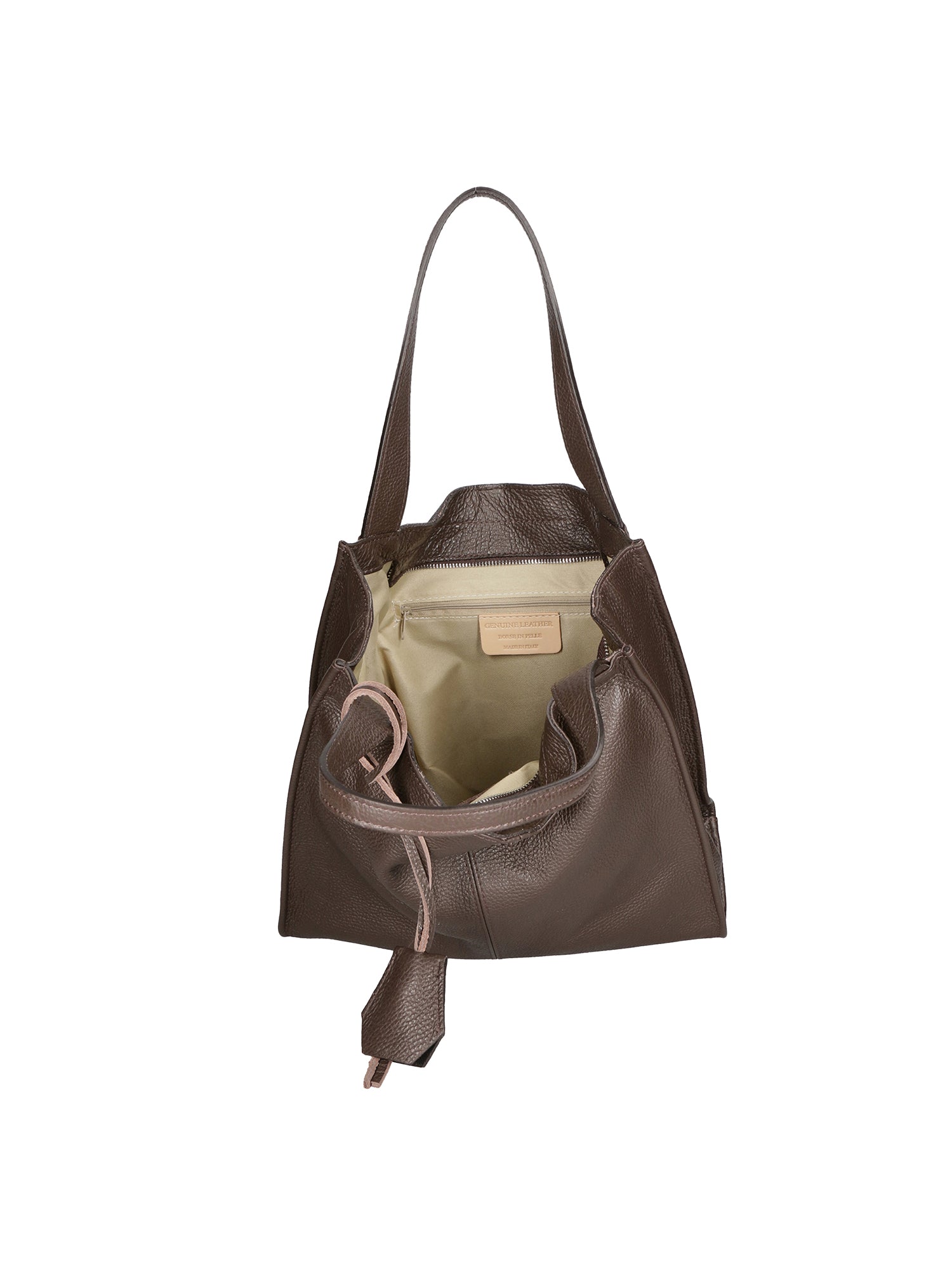 Aelia Borsa a spalla da donna Vera pelle 3312-D23 T.MORO DARK BROWN Chiara Ferretti
