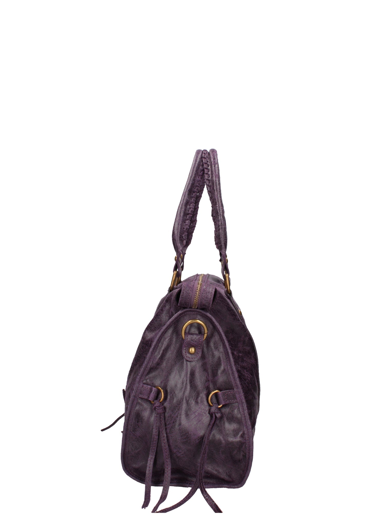 Elara Borsa a spalla da donna Vera pelle 06090-038 VIOLA SCURO Chiara Ferretti