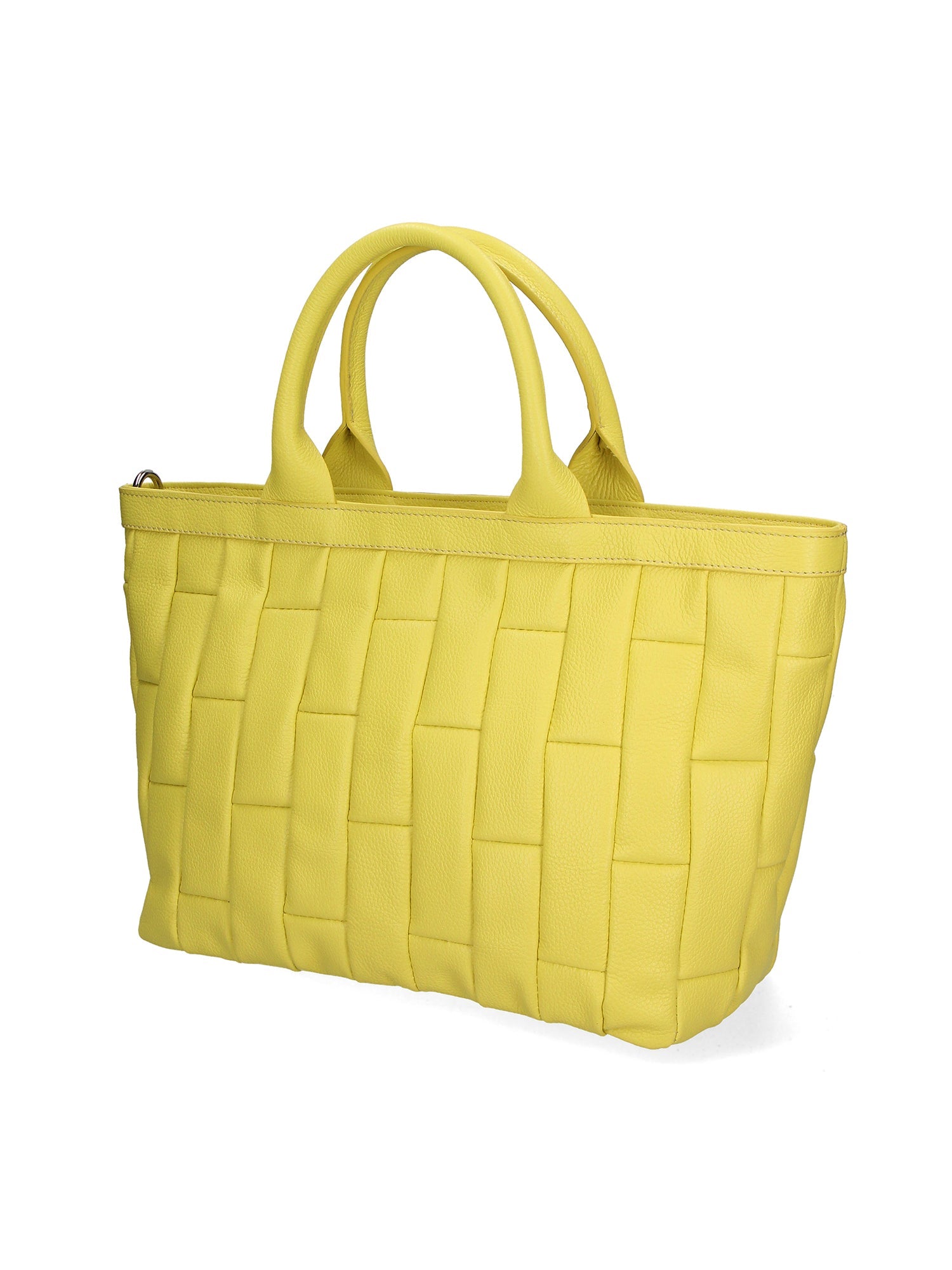Ofelia Borsa a mano da donna Vera pelle SANEM 84-GIALLO Chiara Ferretti