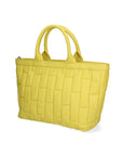 Ofelia Borsa a mano da donna Vera pelle SANEM 84-GIALLO Chiara Ferretti