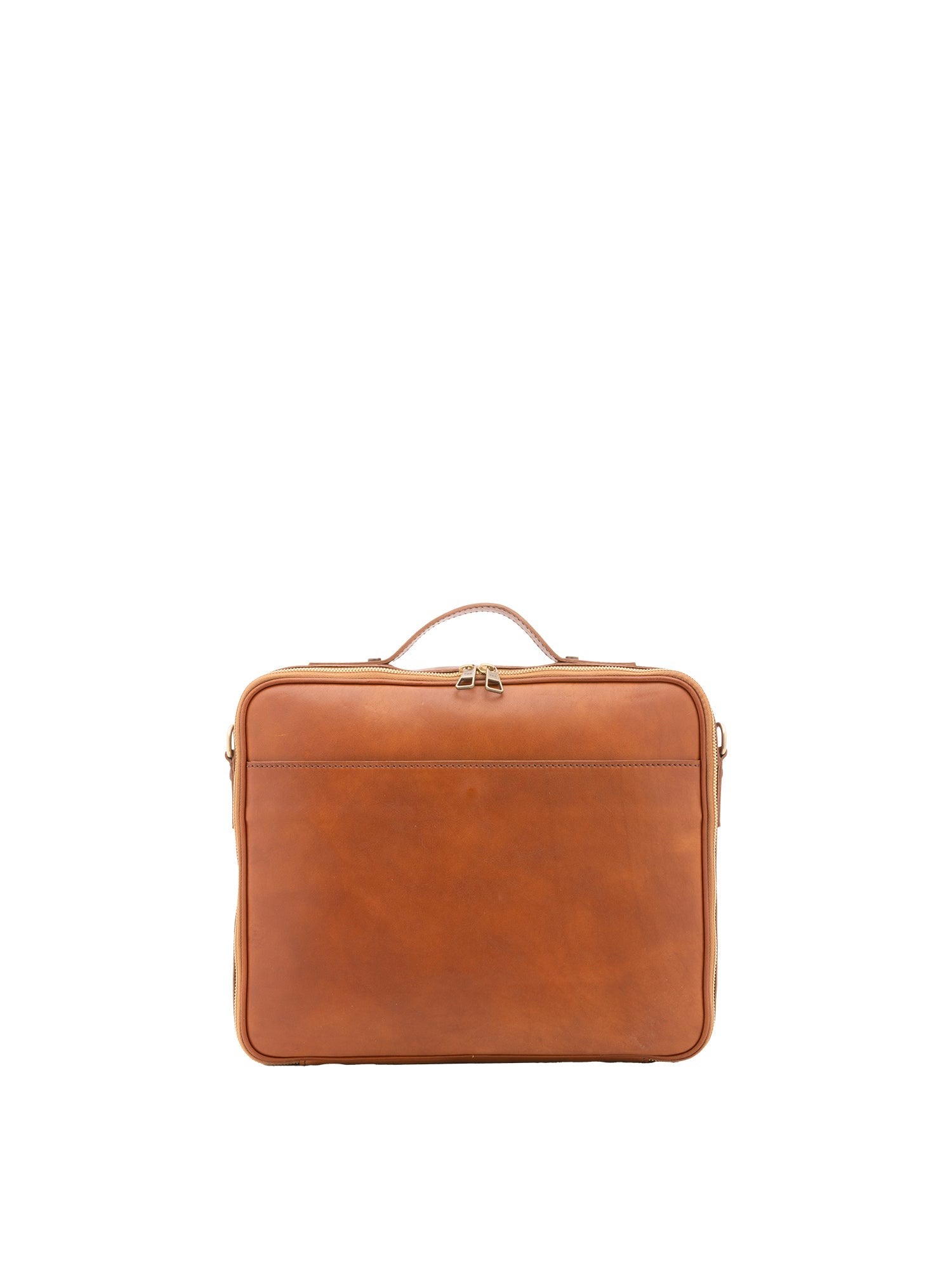 Borsa a mano unisex in vera pelle Made in Italy 4542-MIELE Alessia Firenze