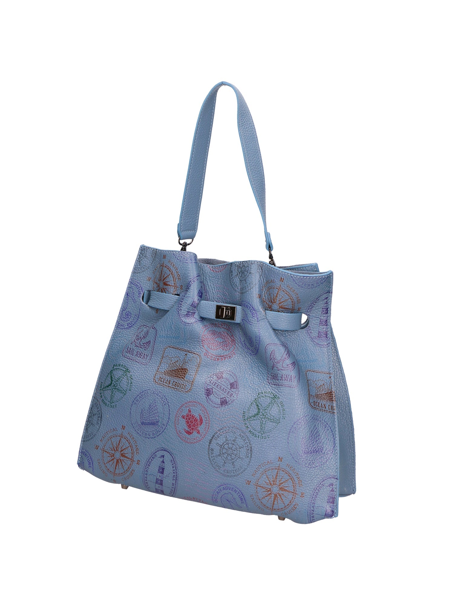 Voyageuse Borsa a mano da donna Vera pelle 564137-CIELO Chiara Ferretti