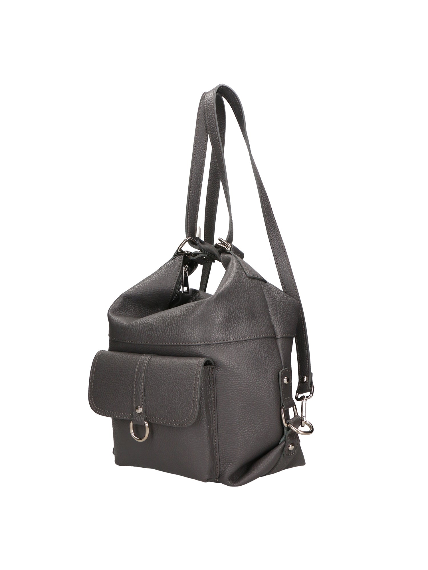 Kesha Borsa a spalla da donna Vera pelle 3301-GRIGIO SCURO Chiara Ferretti