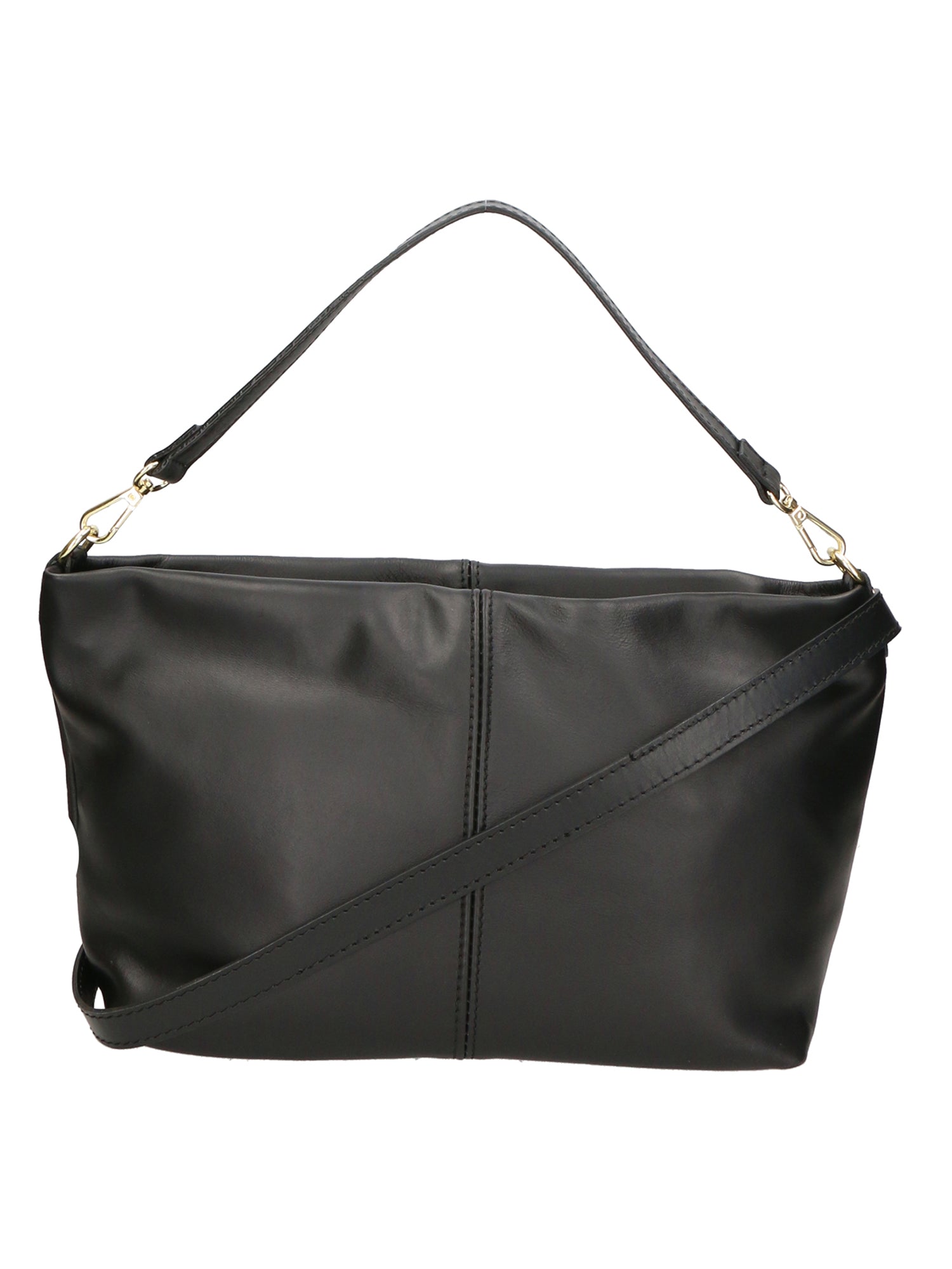 Ginevra Borsa a spalla da donna Vera pelle 05936-NERO BLACK Chiara Ferretti