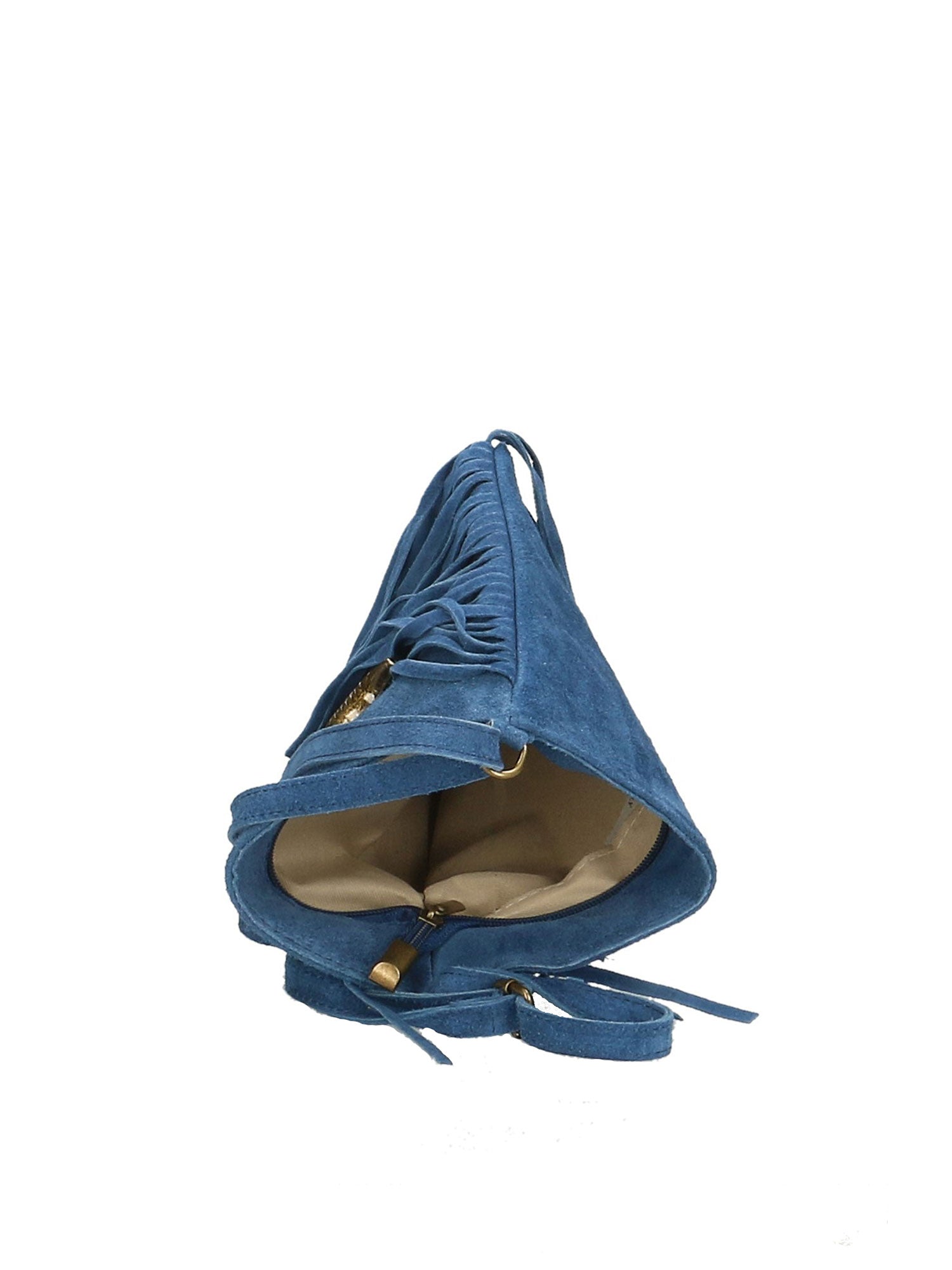 Solana Borsa a tracolla da donna Vera pelle 1518-BLU Chiara Ferretti