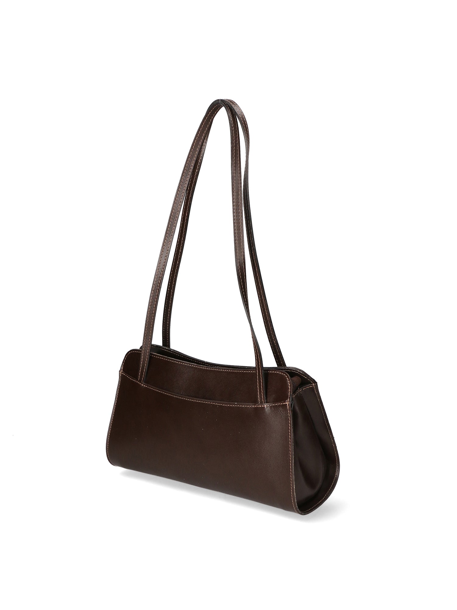 Edera Chic Borsa a spalla da donna Vera pelle 9120-TMORO DARK BROWN Chiara Ferretti