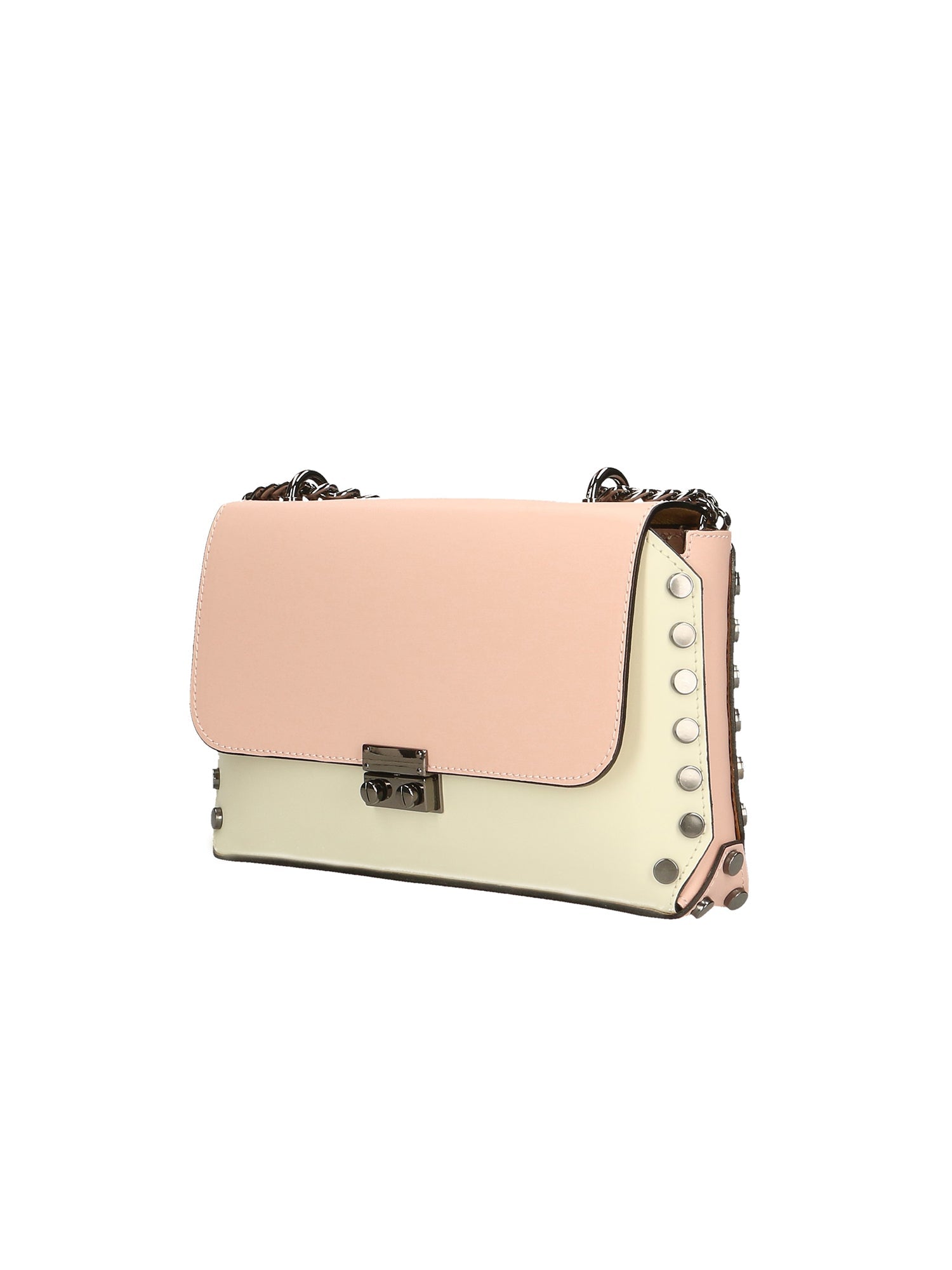 Vera pelle 8641-BEIGE+ROSA Borsa a tracolla da donna Evanthe Pro Chiara Ferretti