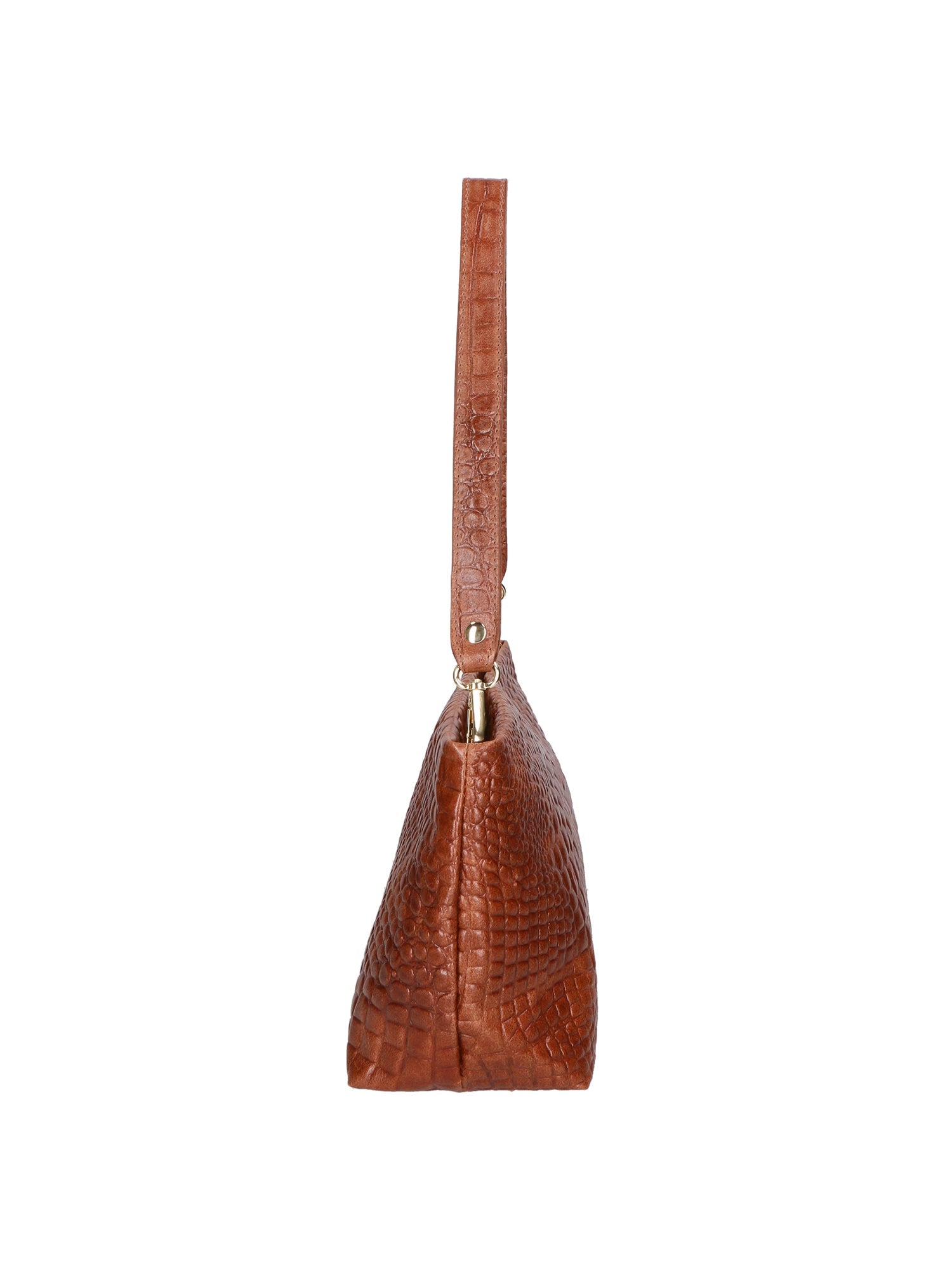 Lorelei Borsa a spalla da donna Vera pelle croco 06498-040 MARMO SCURO Chiara Ferretti