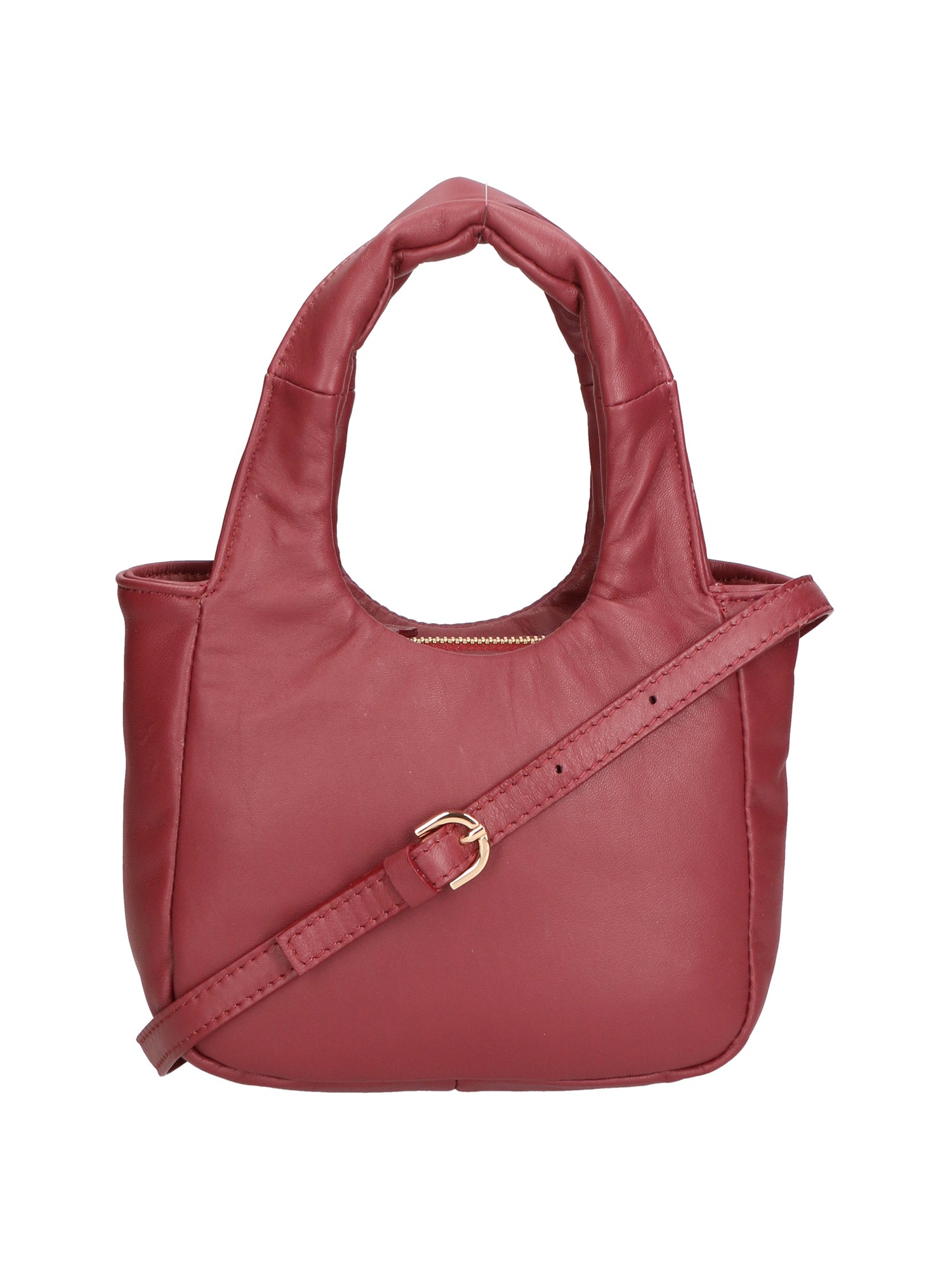 Virna Damenhandtasche aus echtem Leder, hergestellt in Italien, 17 x 24 x 8 cm