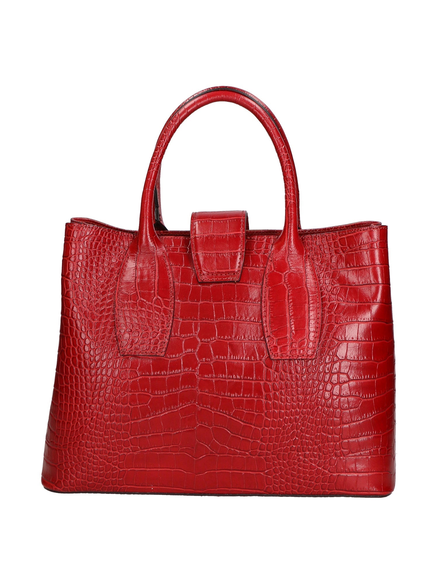 Letizia Borsa a mano da donna Pelle stampata croco 06542-ROSSO SCURO Chiara Ferretti