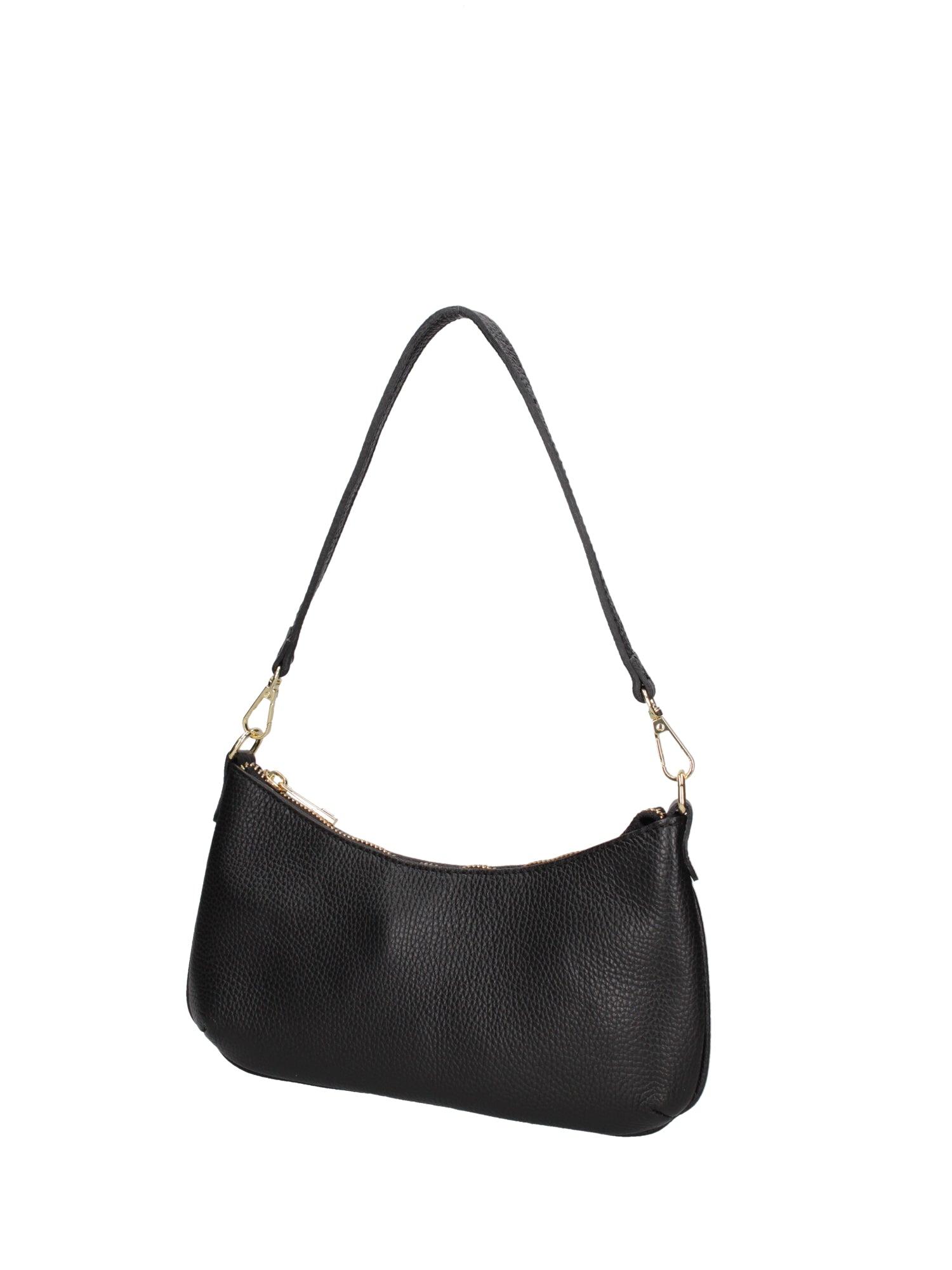 Damen-Schultertasche aus echtem Leder, hergestellt in Italien, 27 x 14 x 3 cm