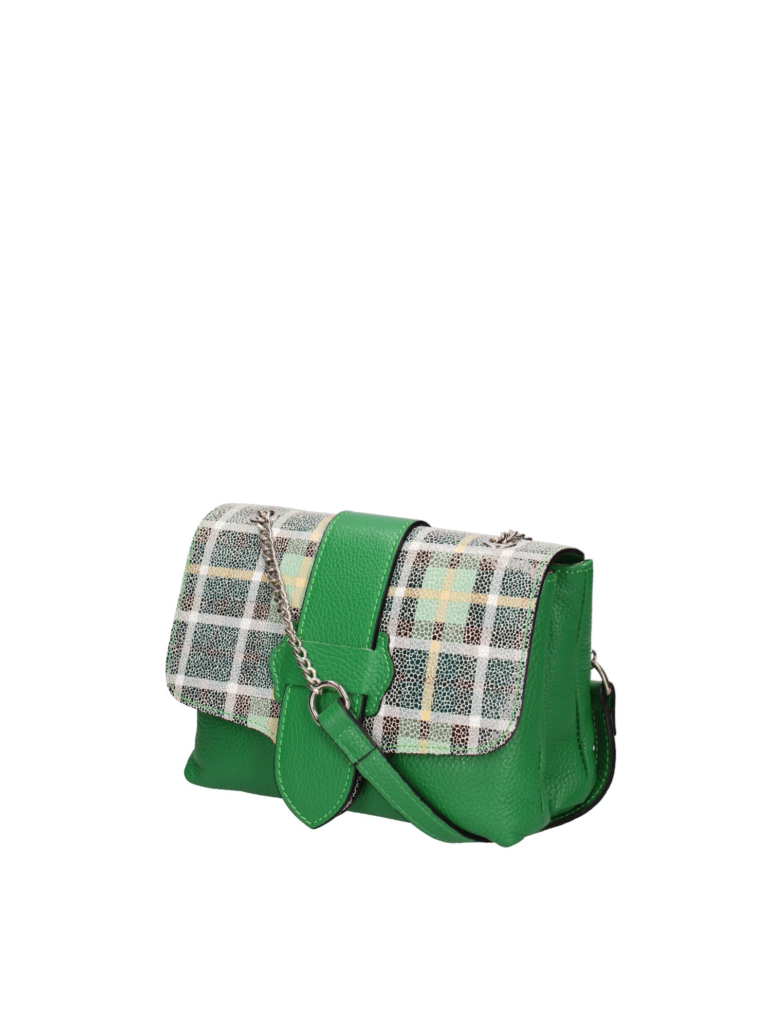 Caelia Borsa a tracolla da donna Vera pelle 194942-VERDE+VERDE Chiara Ferretti