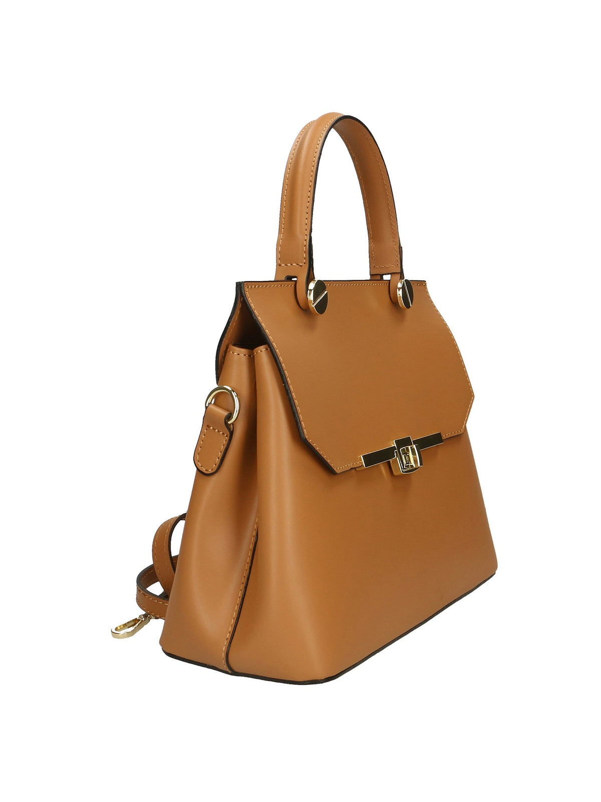 Borsa a mano da donna 100% vera pelle 7708-L128 CUOIO Chiara Ferretti