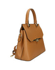 Borsa a mano da donna 100% vera pelle 7708-L128 CUOIO Chiara Ferretti