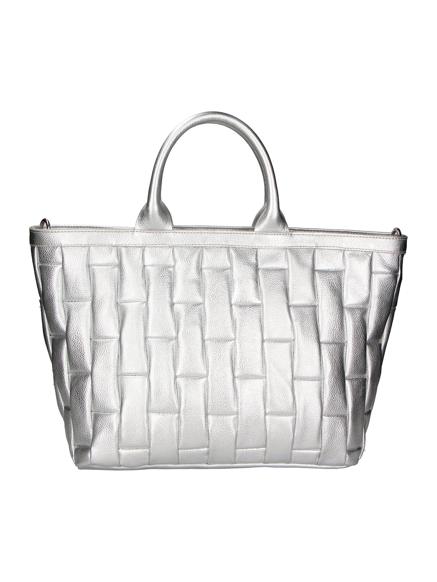 Olivia Borsa a mano da donna 100% pelle KAN 05-ARGENTO Chiara Ferretti