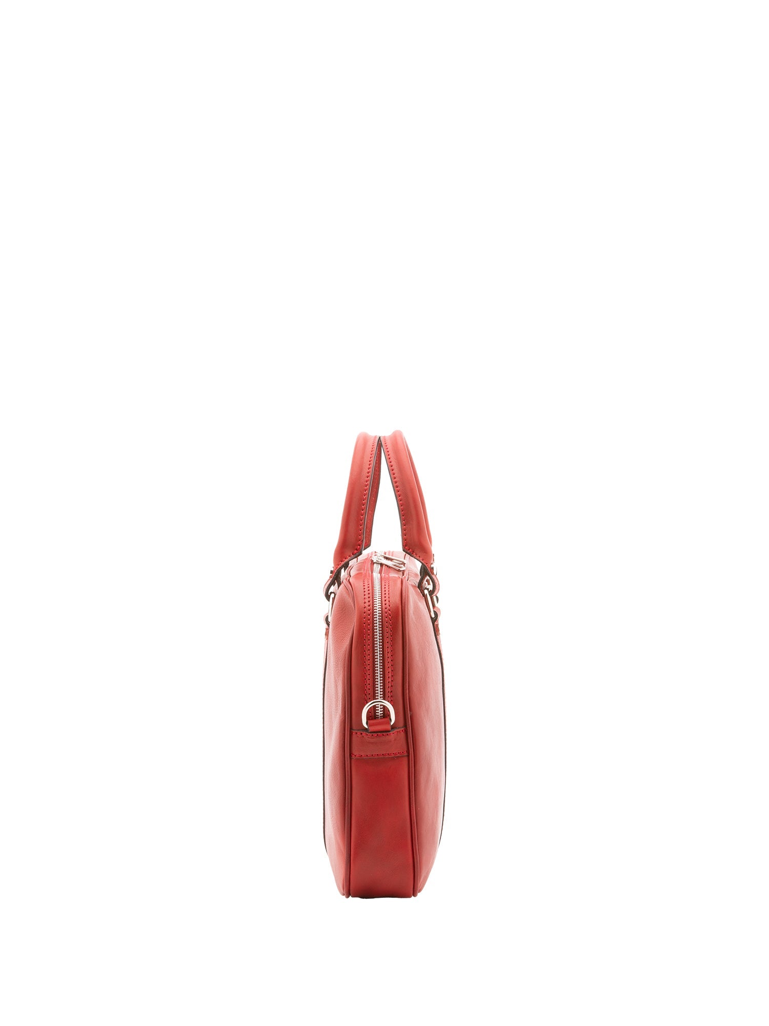 Borsa a mano unisex in vera pelle Made in Italy 4540-ROSSO Alessia Firenze