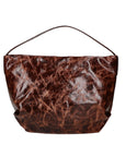 Vanda Damen-Schultertasche aus echtem Leder, hergestellt in Italien, 30 x 40 x 5 cm