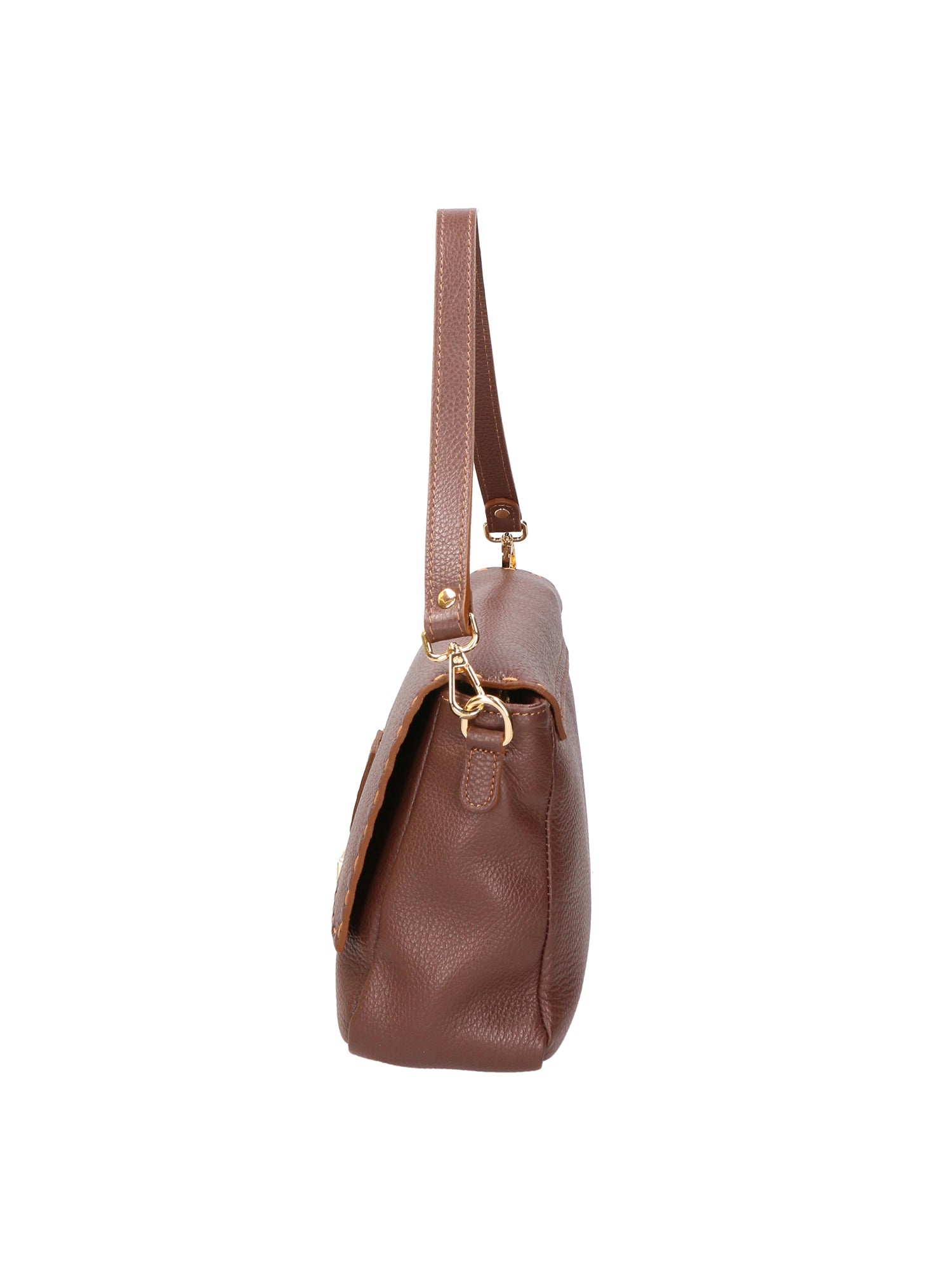 Walda Borsa a spalla da donna Vera pelle 06868-D223 cioccolato Chiara Ferretti