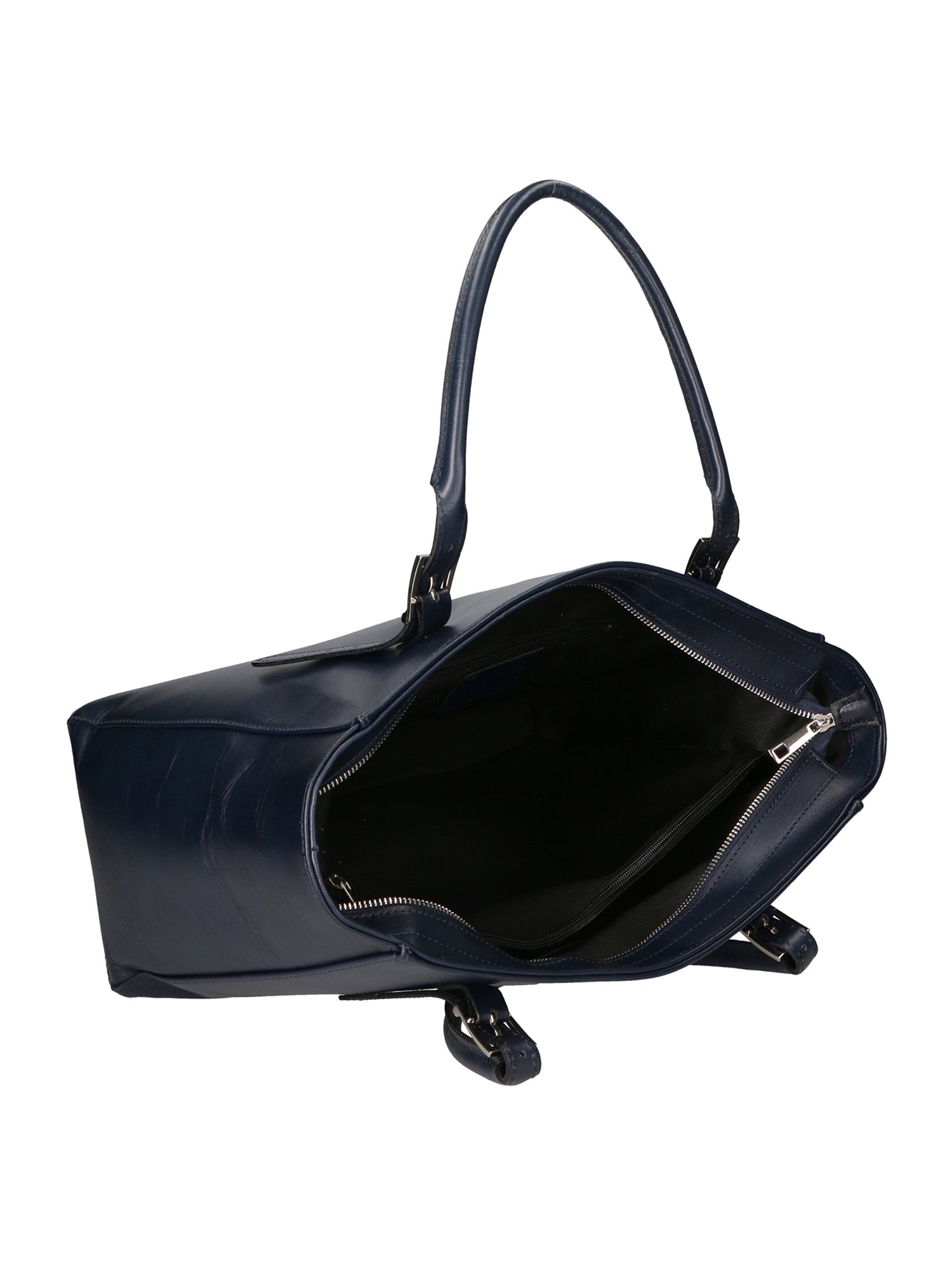 Flora Borsa a spalla da donna Vera pelle 9118-NERO BLACK Chiara Ferretti