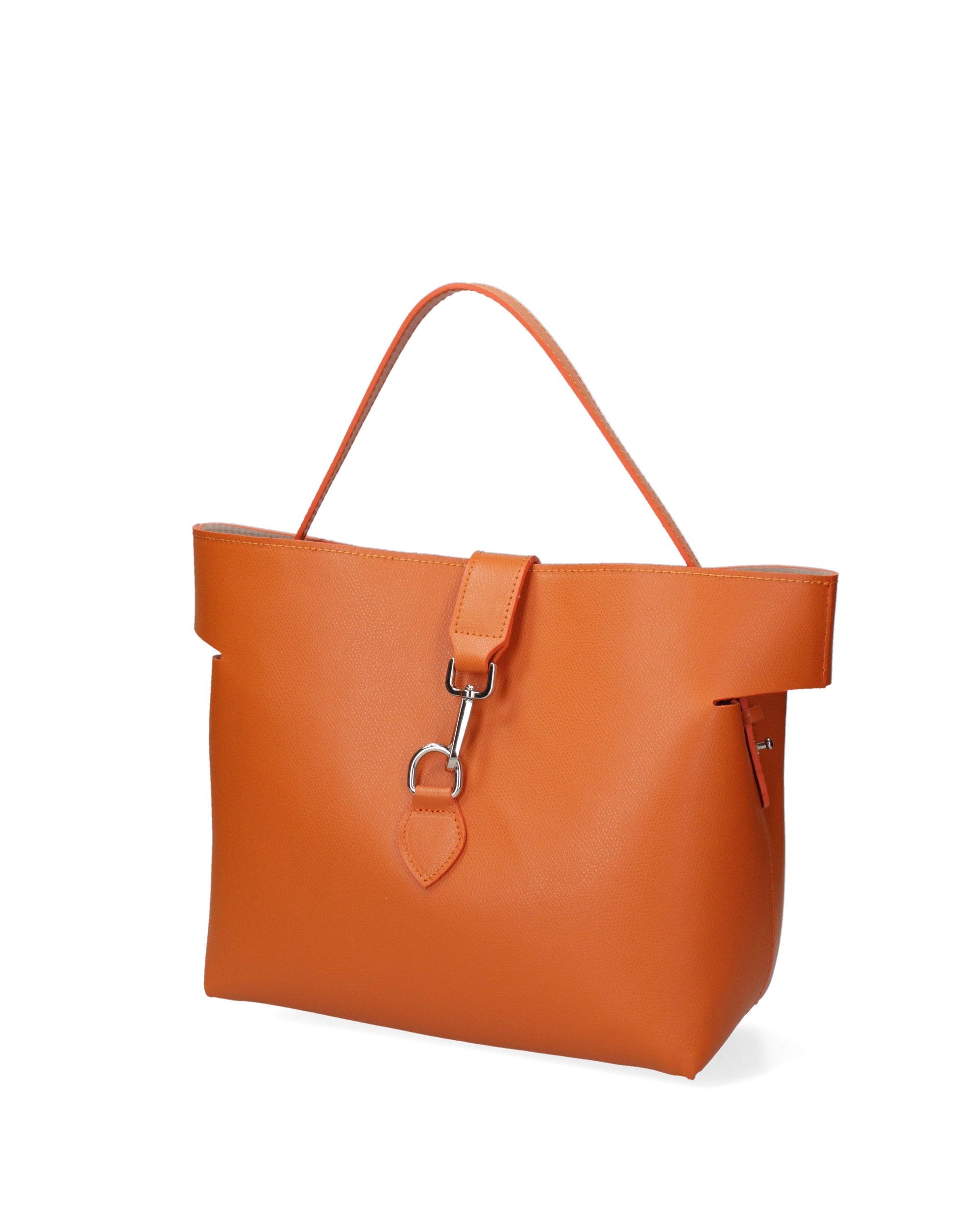 Liviana Borsa a mano da donna Vera pelle 07379-PL29 ARANCIO Chiara Ferretti