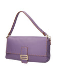 Walda Damen-Schultertasche aus echtem Leder, hergestellt in Italien, 34 x 17,5 x 10 cm