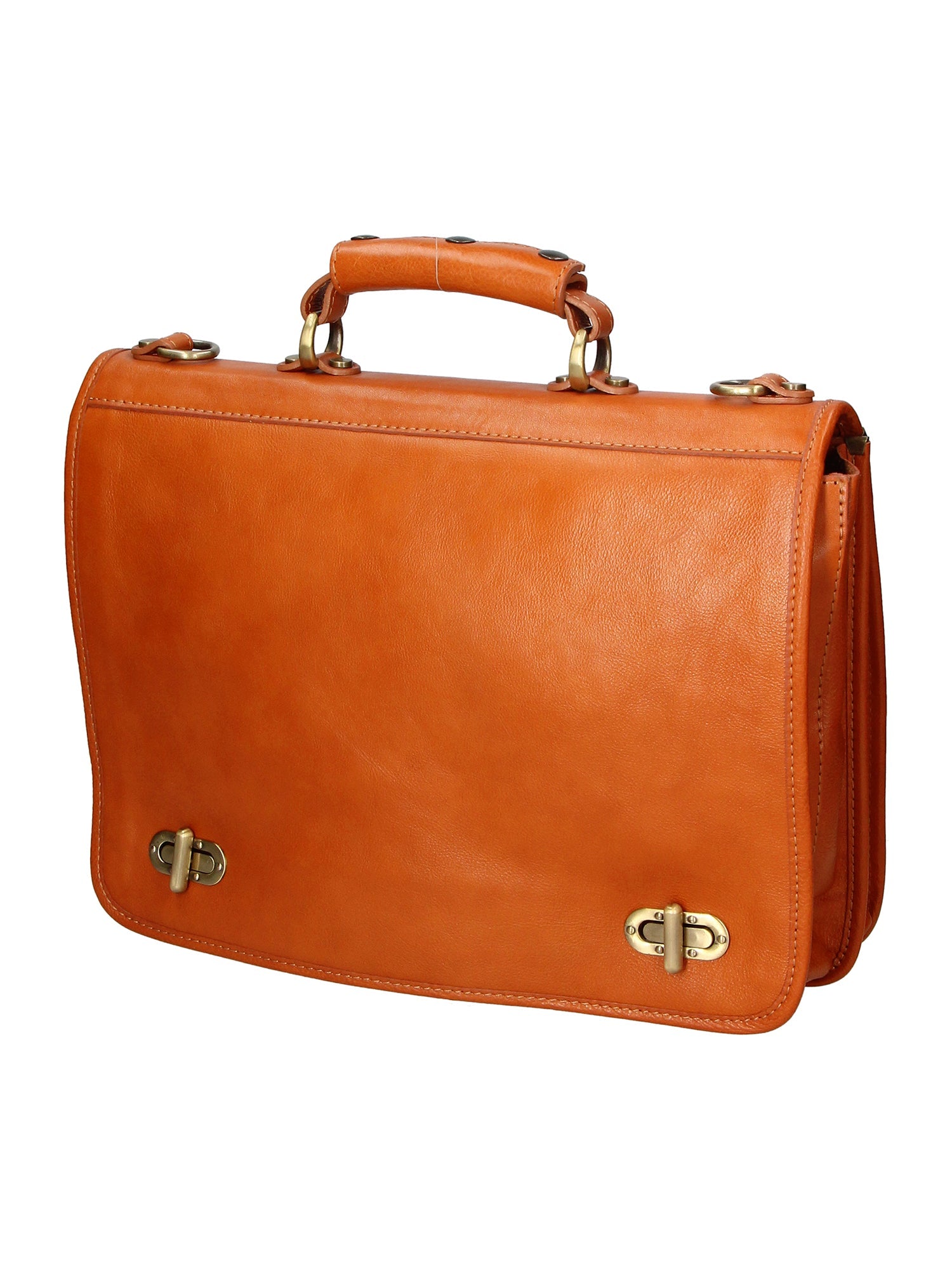 Matilde Borsa da lavoro uomo 100% pelle 9124-CUOIO COGNAC Chiara Ferretti