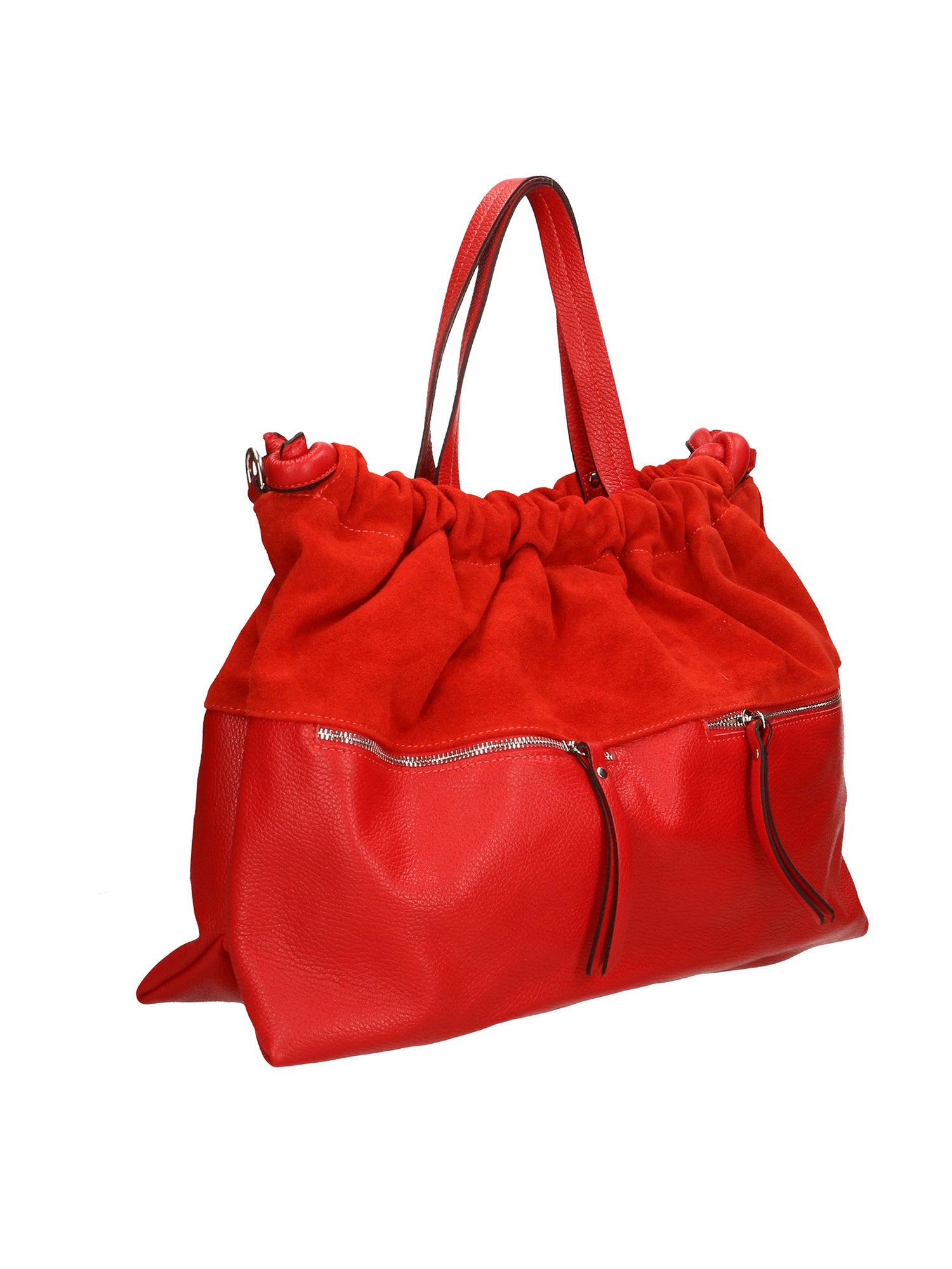 Firenze Borsa a mano da donna Vera pelle 01838-D08 ROSSO RED Chiara Ferretti