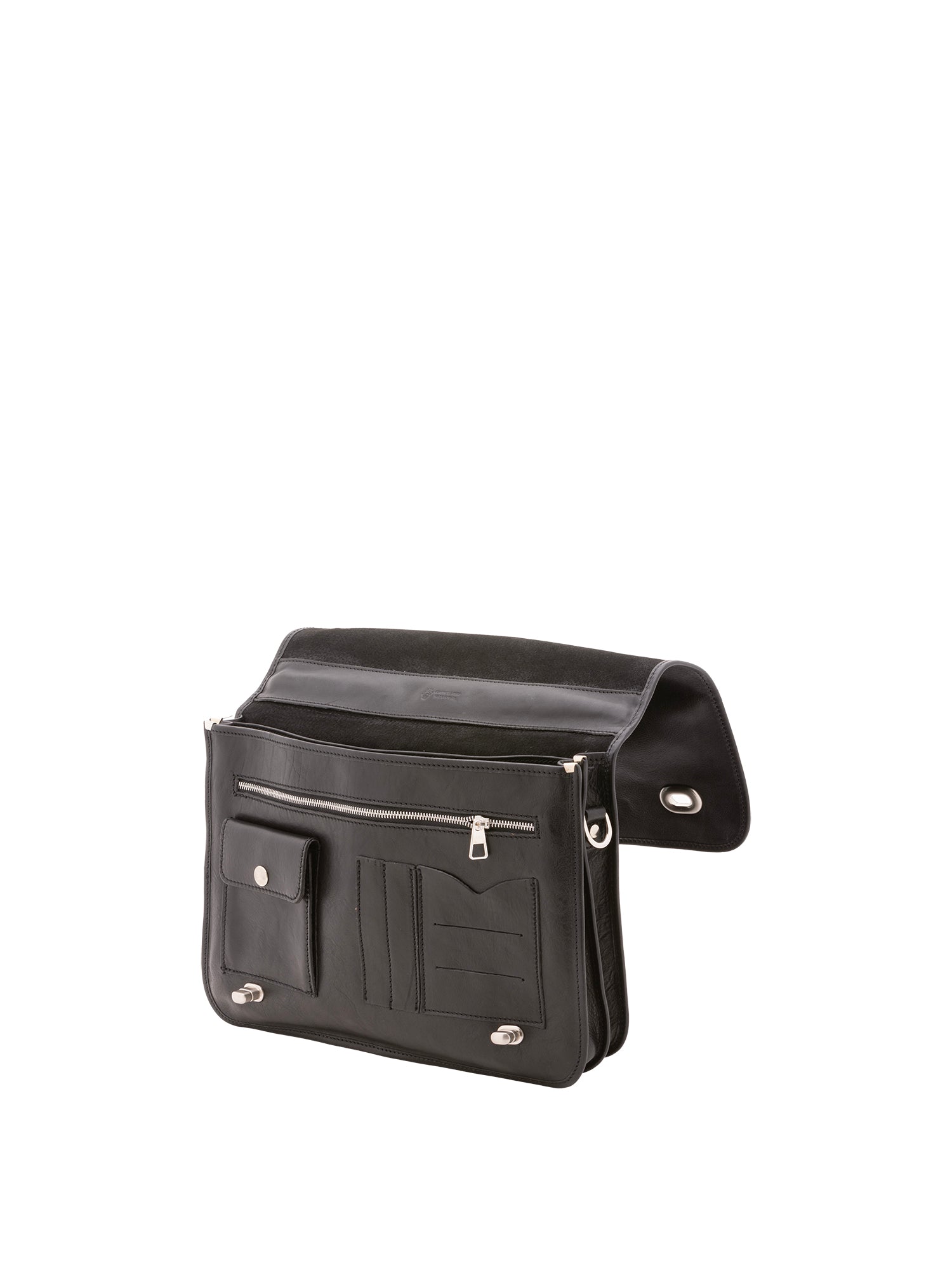 Borsa a mano unisex in vera pelle Made in Italy 4512-NERO Alessia Firenze