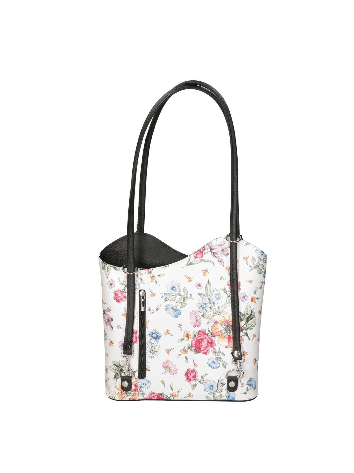 Elsa Borsa a spalla da donna Vera pelle 80056-D28 NERO BLACK Chiara Ferretti
