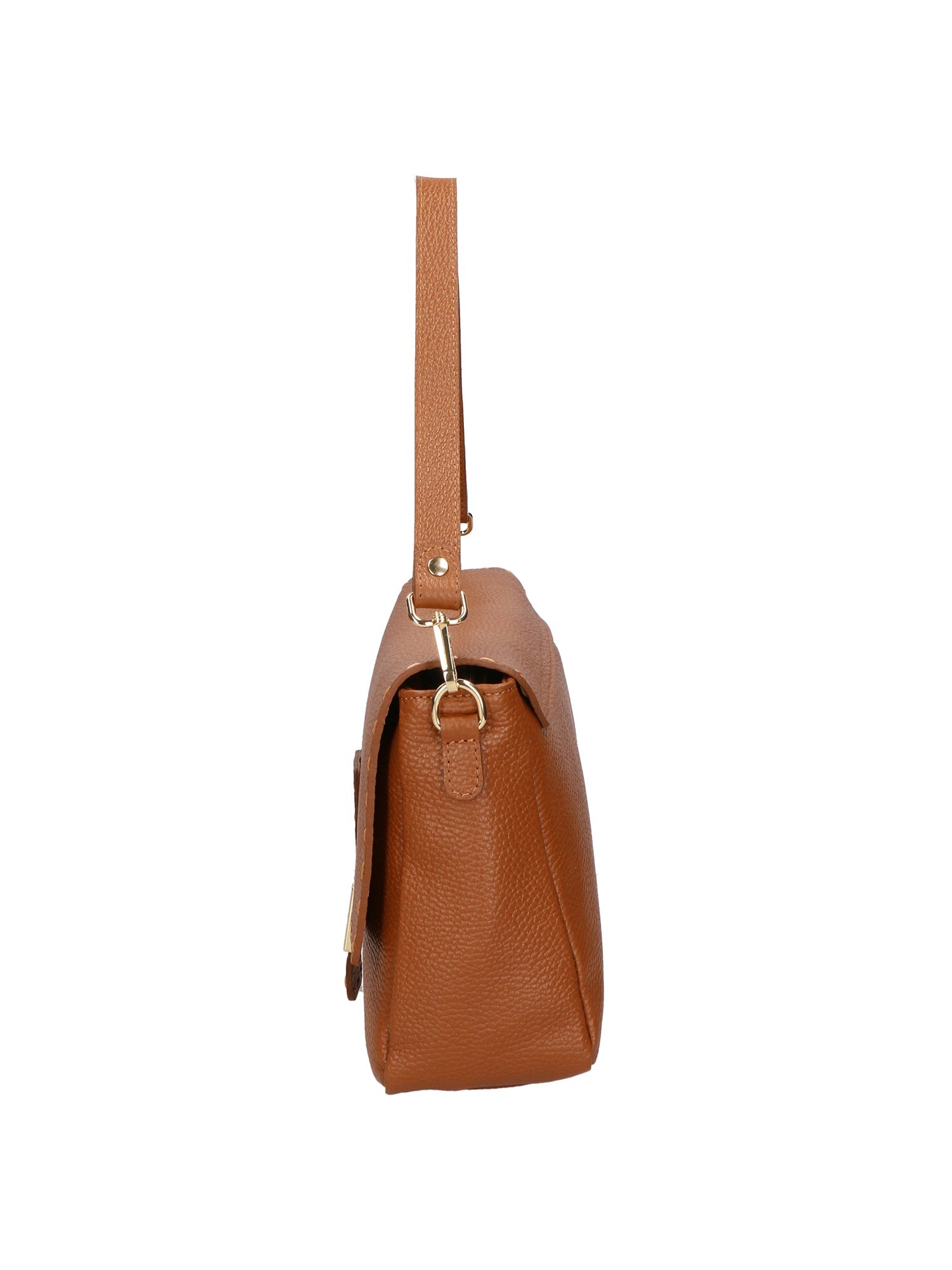 Walda Damen-Schultertasche aus echtem Leder, hergestellt in Italien, 34 x 17,5 x 10 cm