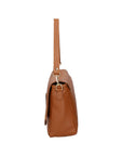 Walda Damen-Schultertasche aus echtem Leder, hergestellt in Italien, 34 x 17,5 x 10 cm