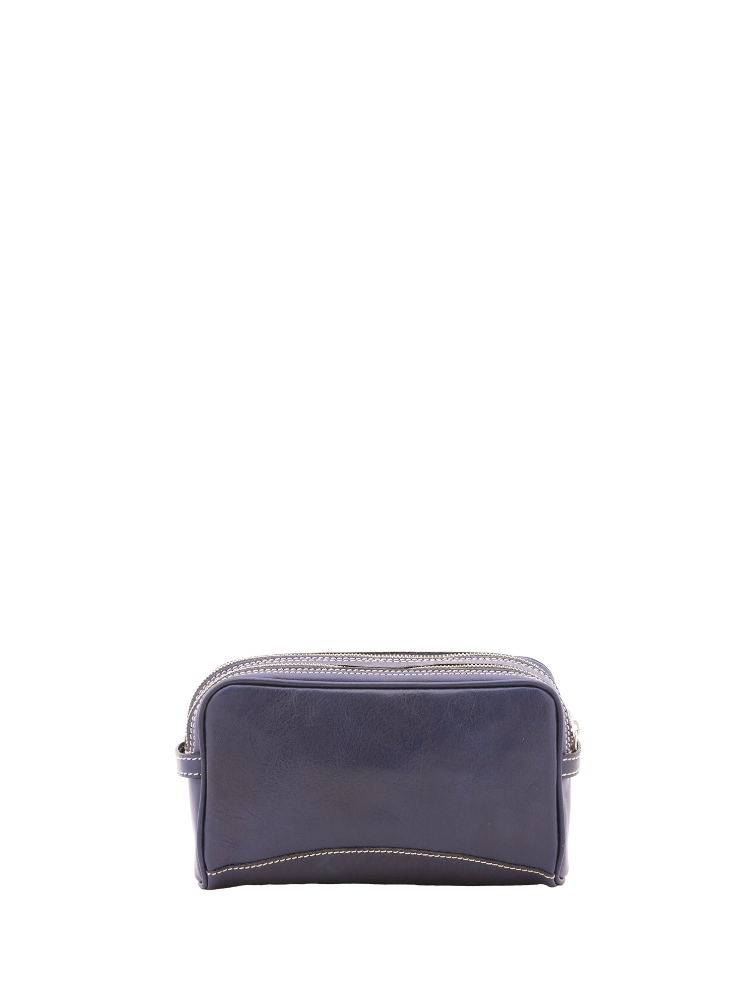 Pochette unisex in vera pelle Made in Italy 4401-BLU Alessia Firenze