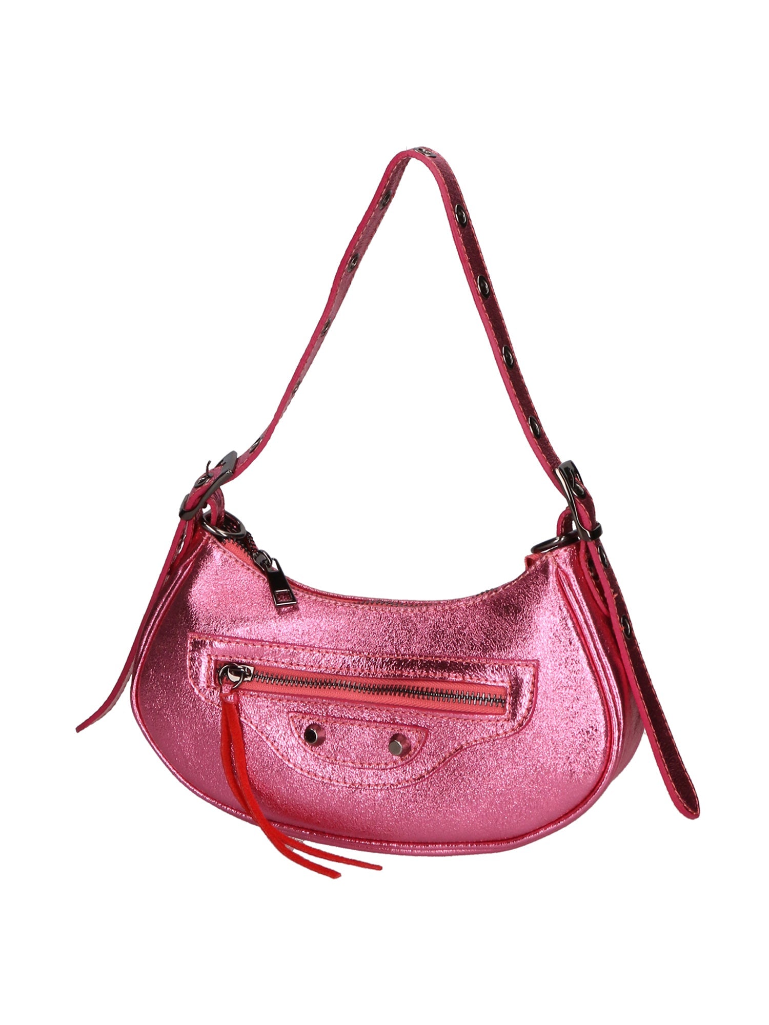 Gloria Damenhandtasche aus echtem Leder, hergestellt in Italien, 12 x 25 x 6 cm