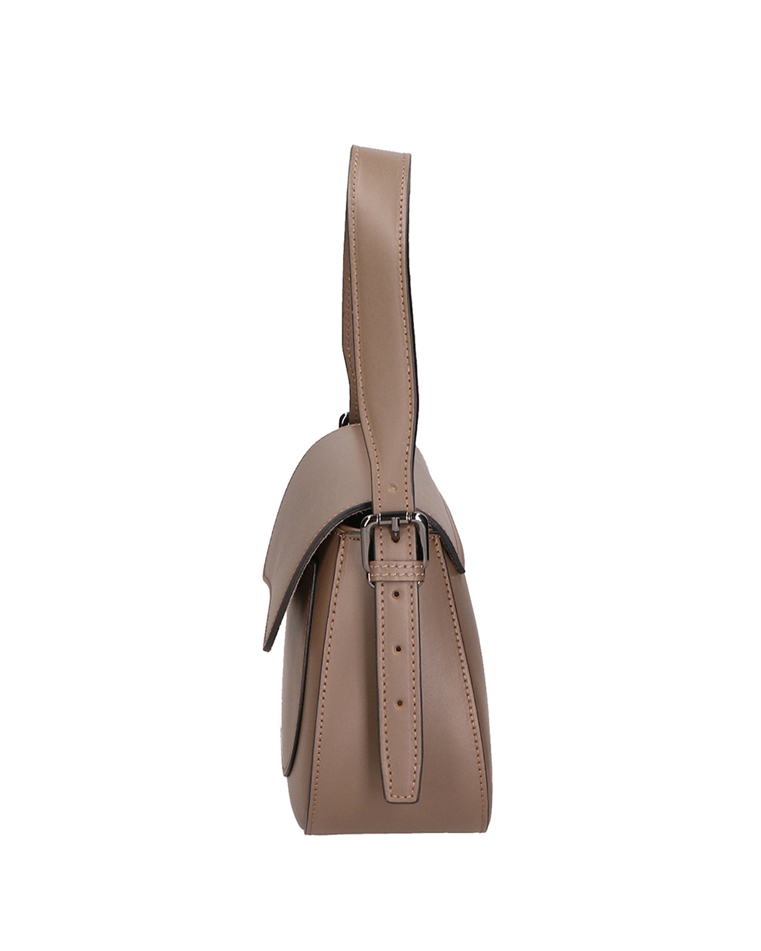 Valda Borsa a mano da donna Vera pelle 06523-L134 TAUPE SCURO Chiara Ferretti