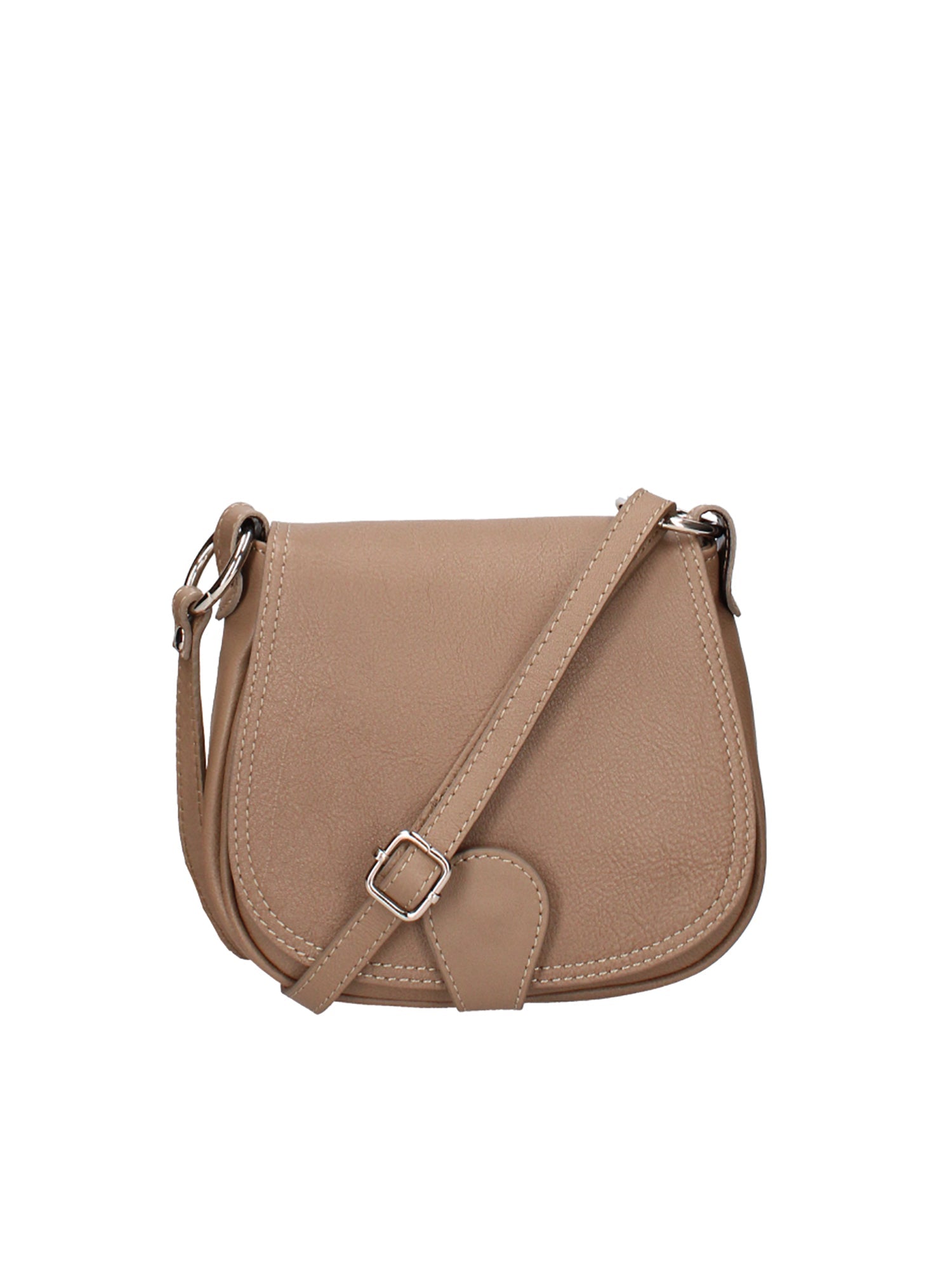 Bianca Borsa a tracolla da donna Vera pelle 10016 1020-S240 TAUPE SCURO Chiara Ferretti