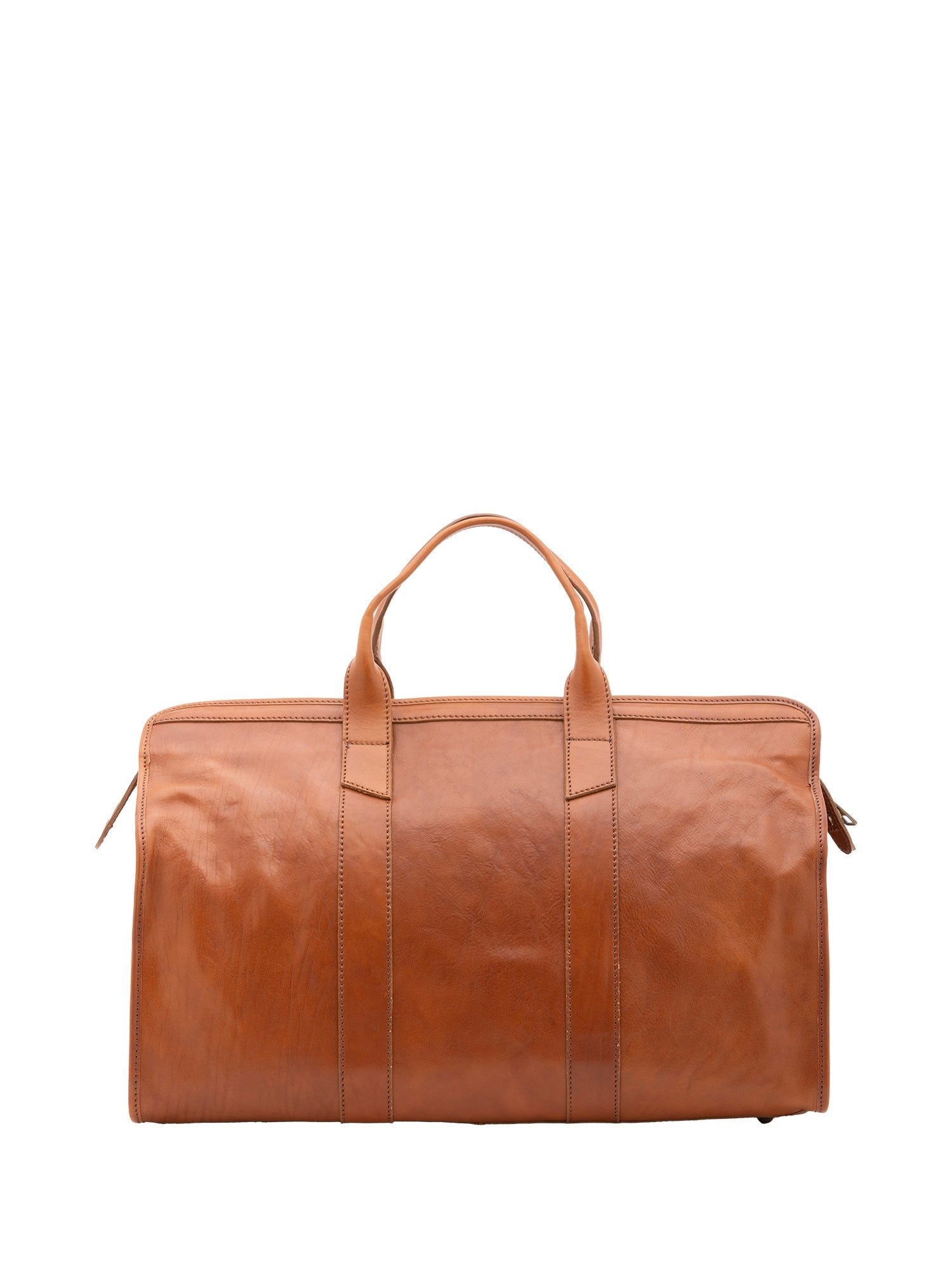 Borsa da viaggio unisex in vera pelle 100% cotone 4091-MIELE Alessia Firenze