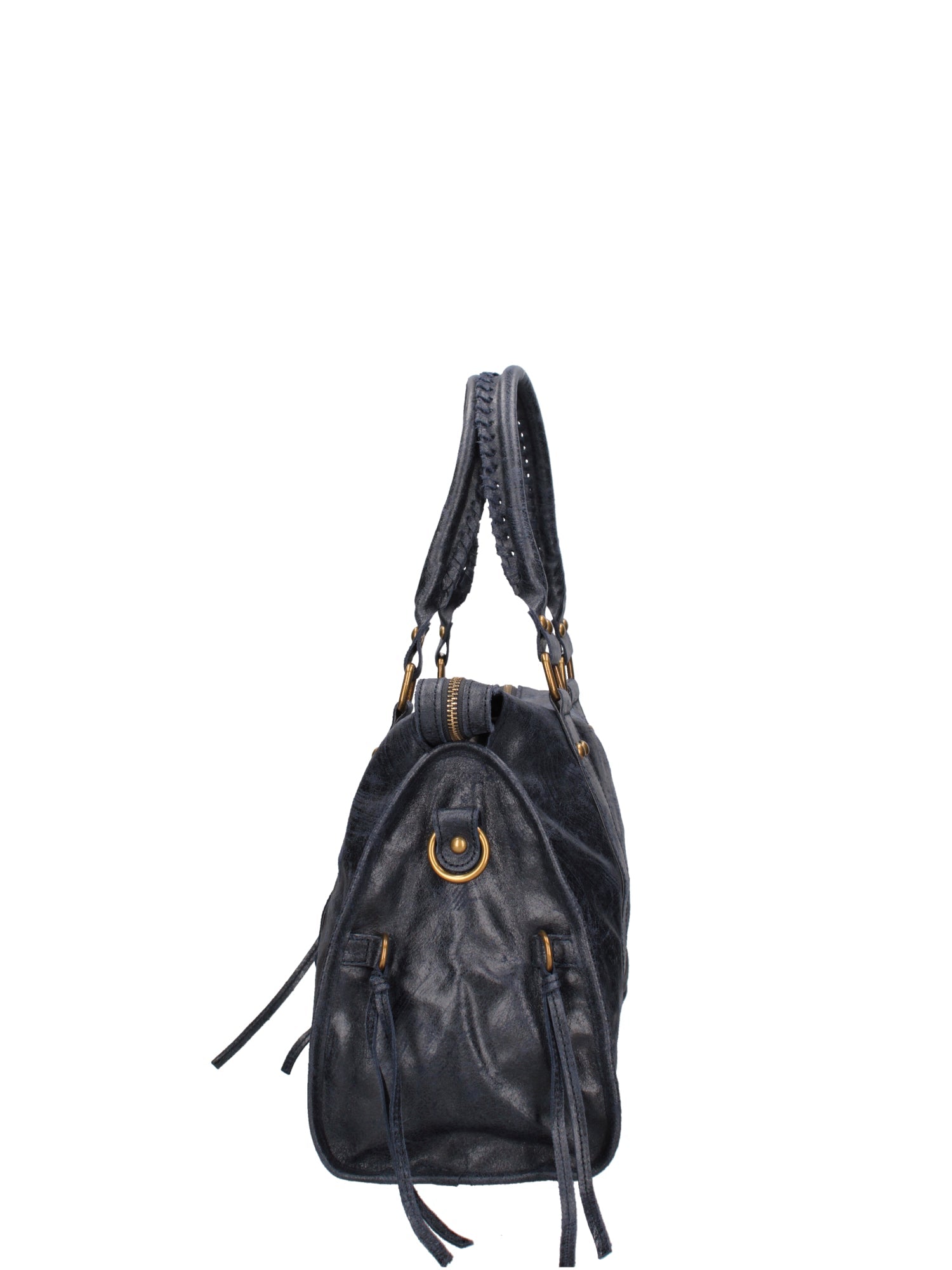 Elara Borsa a spalla da donna Vera pelle 06090-013 BLU NAVY Chiara Ferretti
