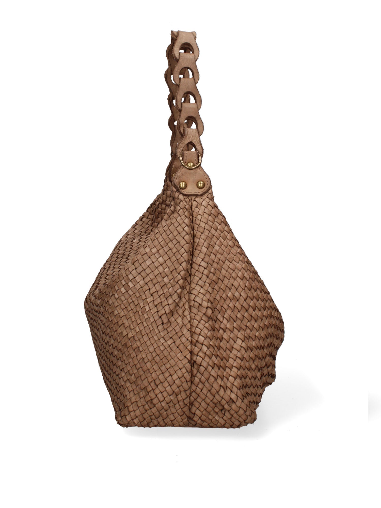 Asteria Borsa a spalla da donna Vera pelle 7799-TAUPE Chiara Ferretti