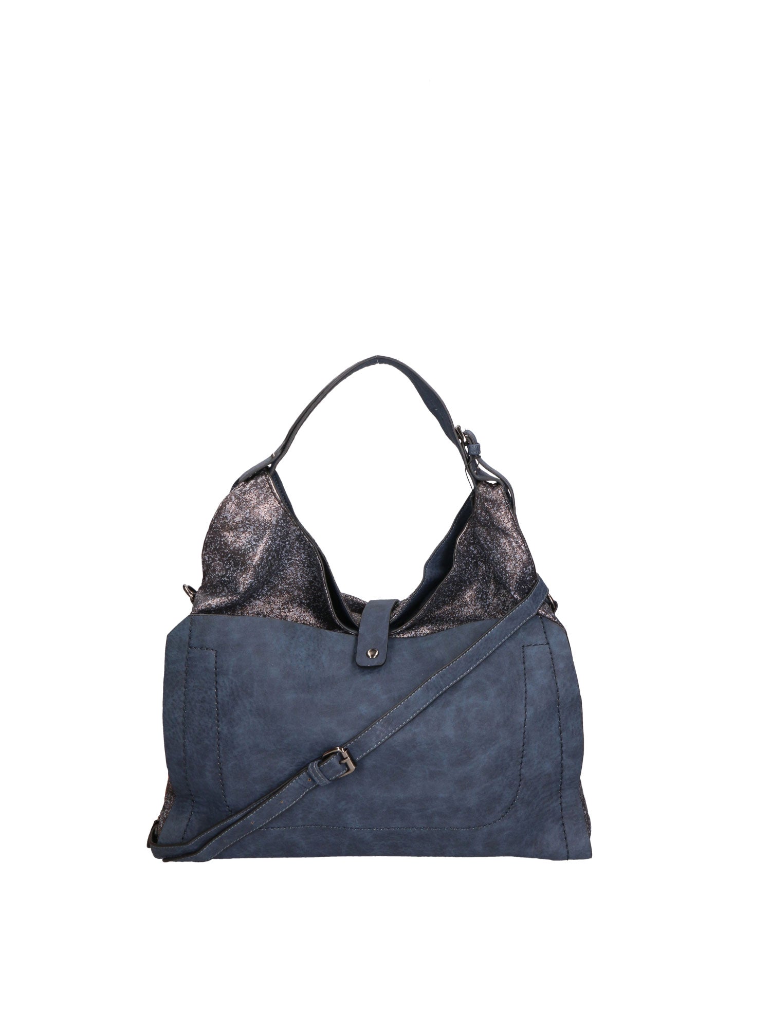Edera Elite Borsa a spalla da donna Vera pelle LK0247-BLU Chiara Ferretti