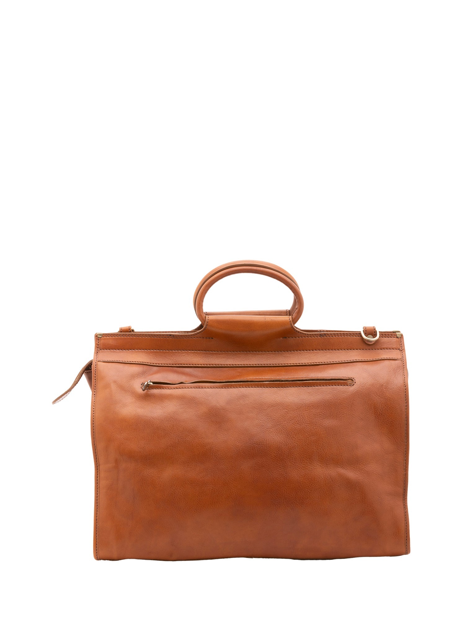 Borsa da viaggio unisex in vera pelle 100% cotone 4563-MIELE Alessia Firenze