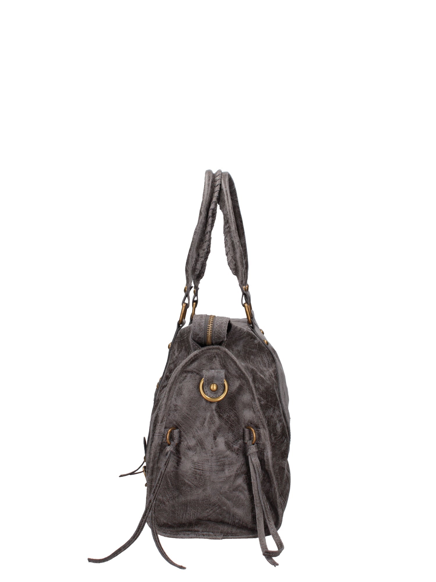 Elara Borsa a spalla da donna Vera pelle 06090-042 GRIGIO SCURO Chiara Ferretti