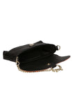 Alda Damen-Clutch aus echtem Leder, hergestellt in Italien, 10 x 18 x 5 cm