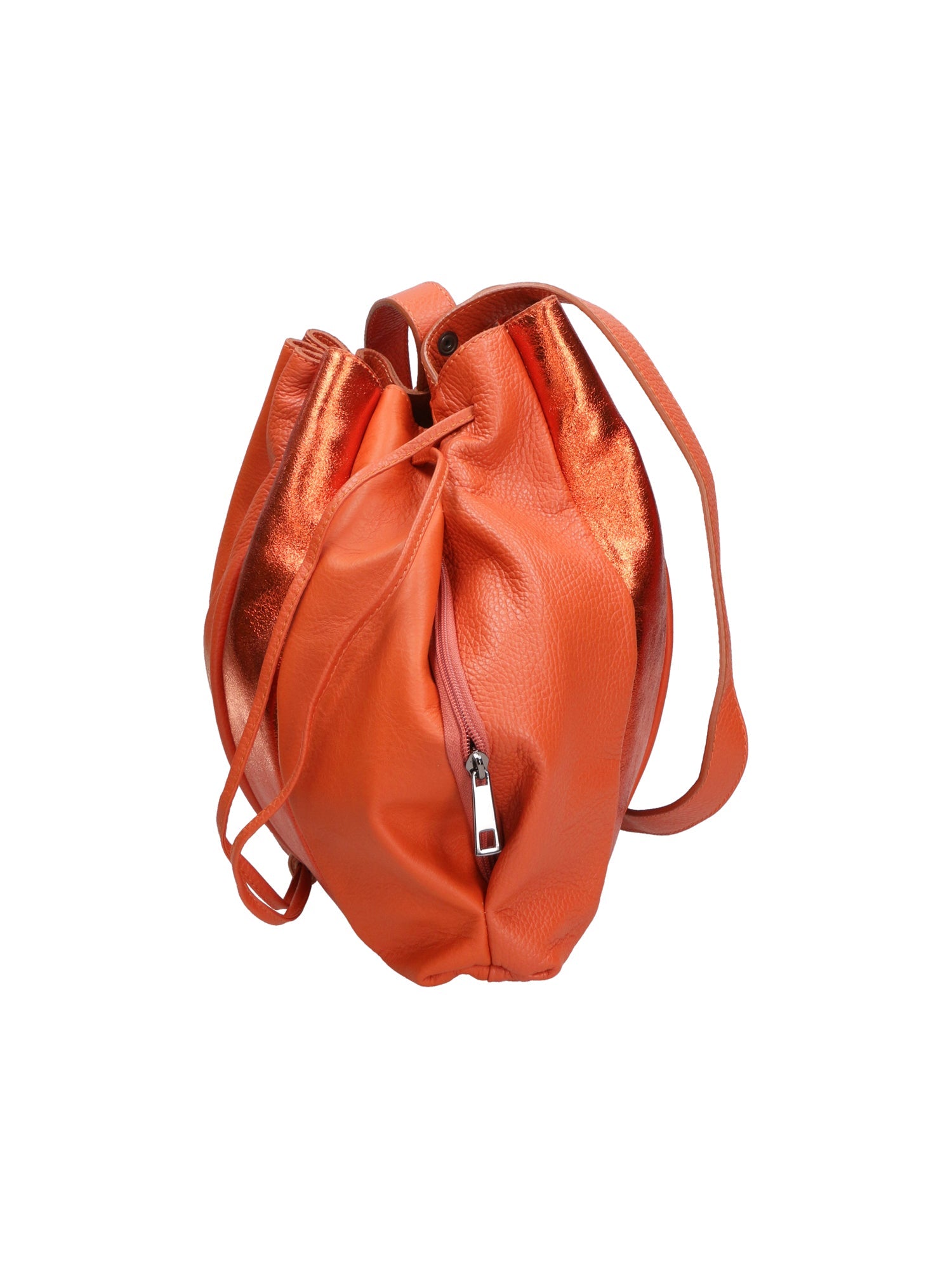 Nunzia Borsa a spalla da donna Vera pelle 576042-ARANCIO ORANGE Chiara Ferretti