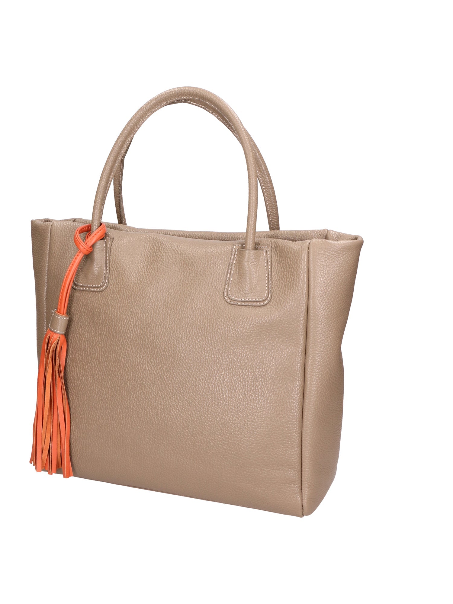 Verdiana Borsa a mano da donna Vera Pelle 06505-D40 TAUPE Chiara Ferretti