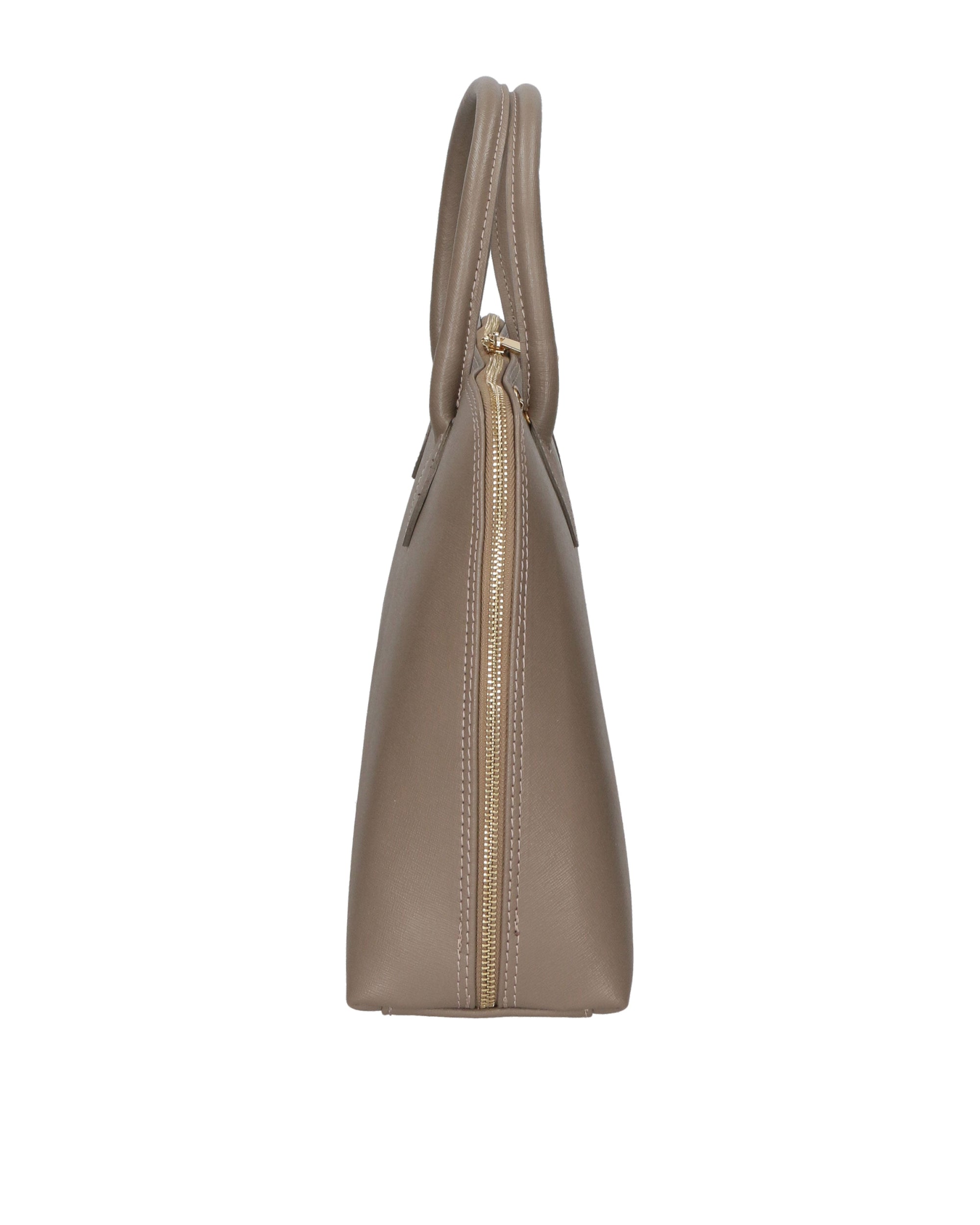 Venezia Borsa a mano da donna 100% pelle 2131-SF11 TAUPE SCURO Chiara Ferretti