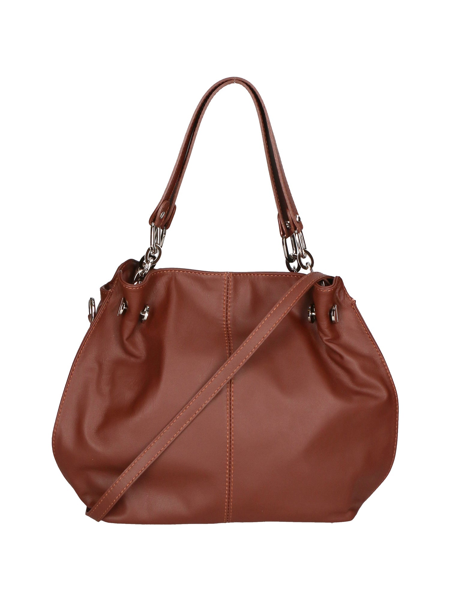 Ereba Borsa a mano da donna Made in Italy 100% pelle 3305-S21 BRUCIATO Chiara Ferretti