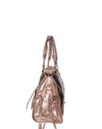 Novara Borsa a spalla da donna Vera pelle 06090 LM-L005 BRONZO Chiara Ferretti