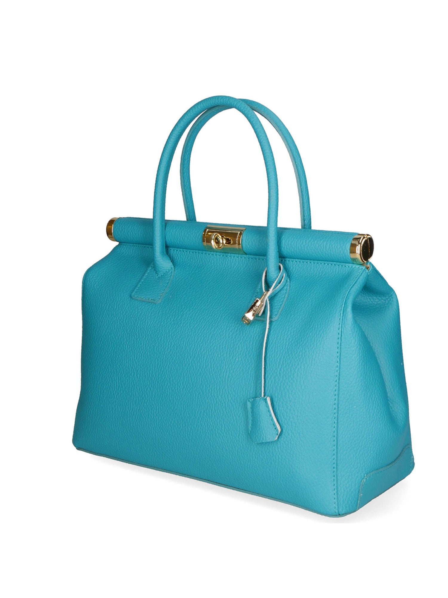 Aleria Borsa a mano da donna Vera pelle 8005-D32 TURCHESE Chiara Ferretti